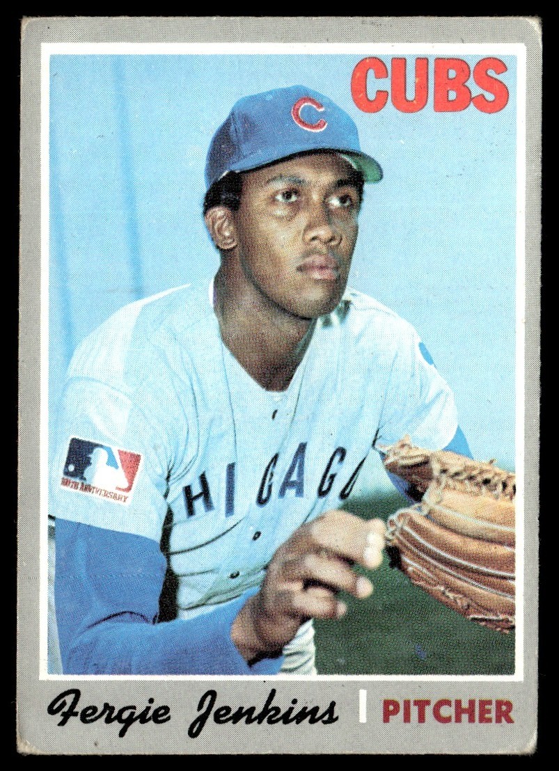 1970 Topps Baseball Card Fergie Jenkins Chicago Cubs #240 VG