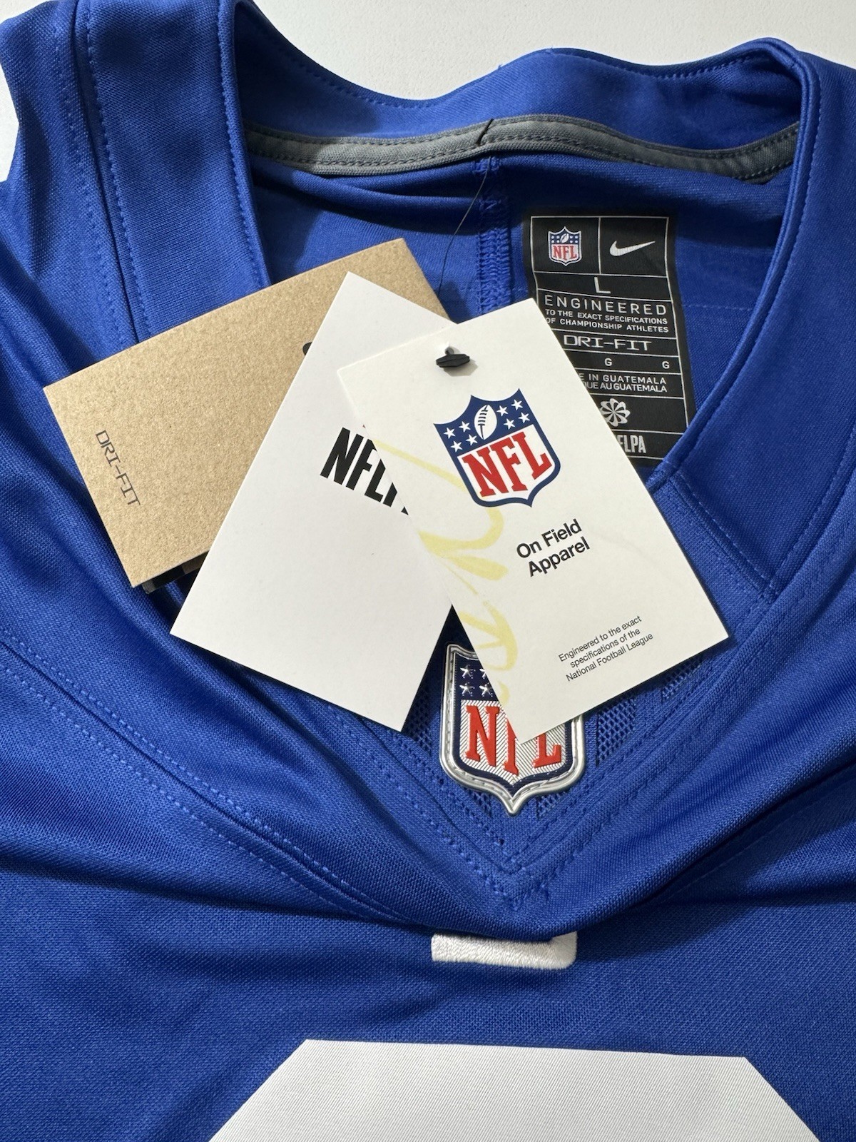 Men’s New York Giants Jaxson Dart Nike Royal Team Game Jersey – L