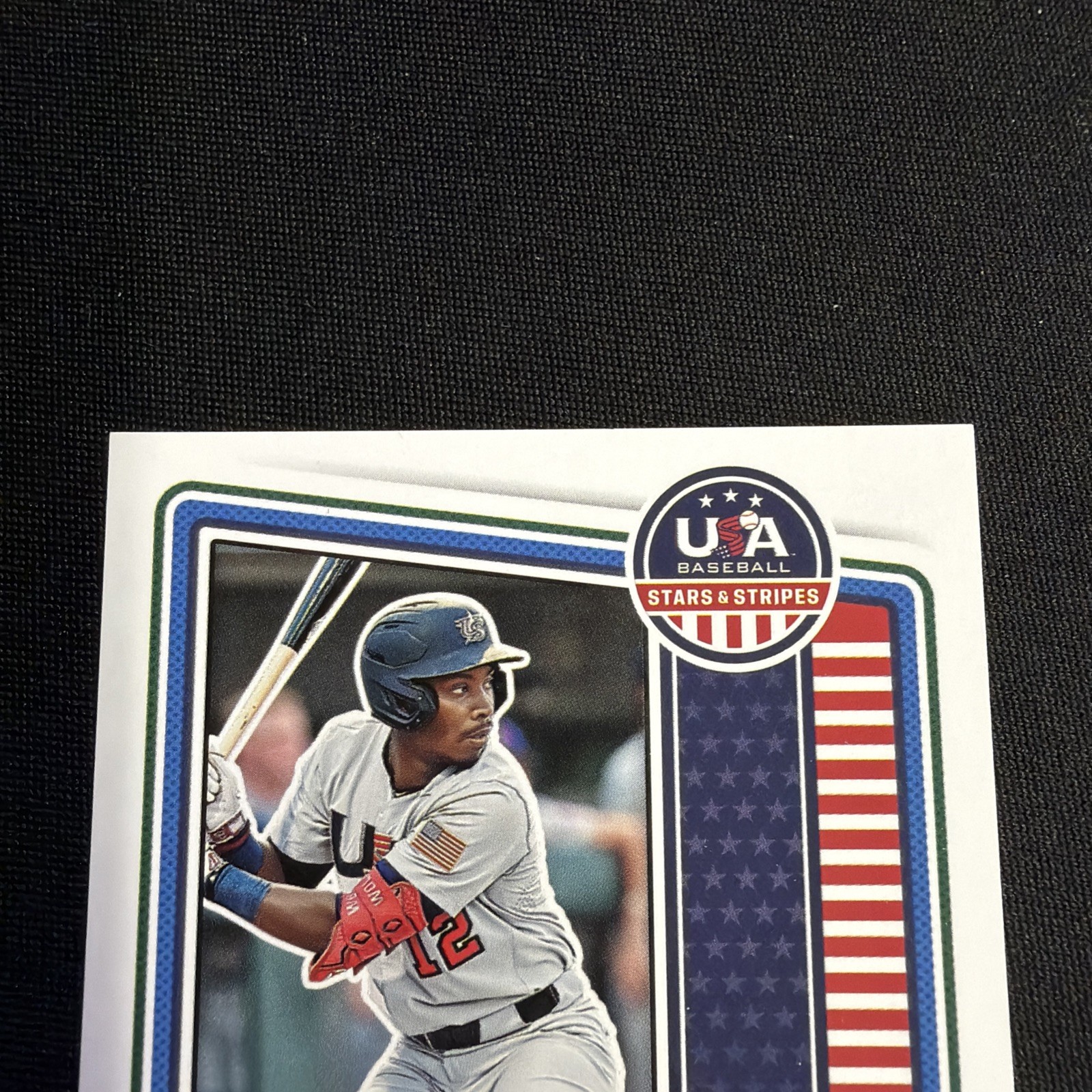 2023 USA Stars & Stripes LUJAMES GROOVER III RC AUTO RED INK AUTOGRAPH