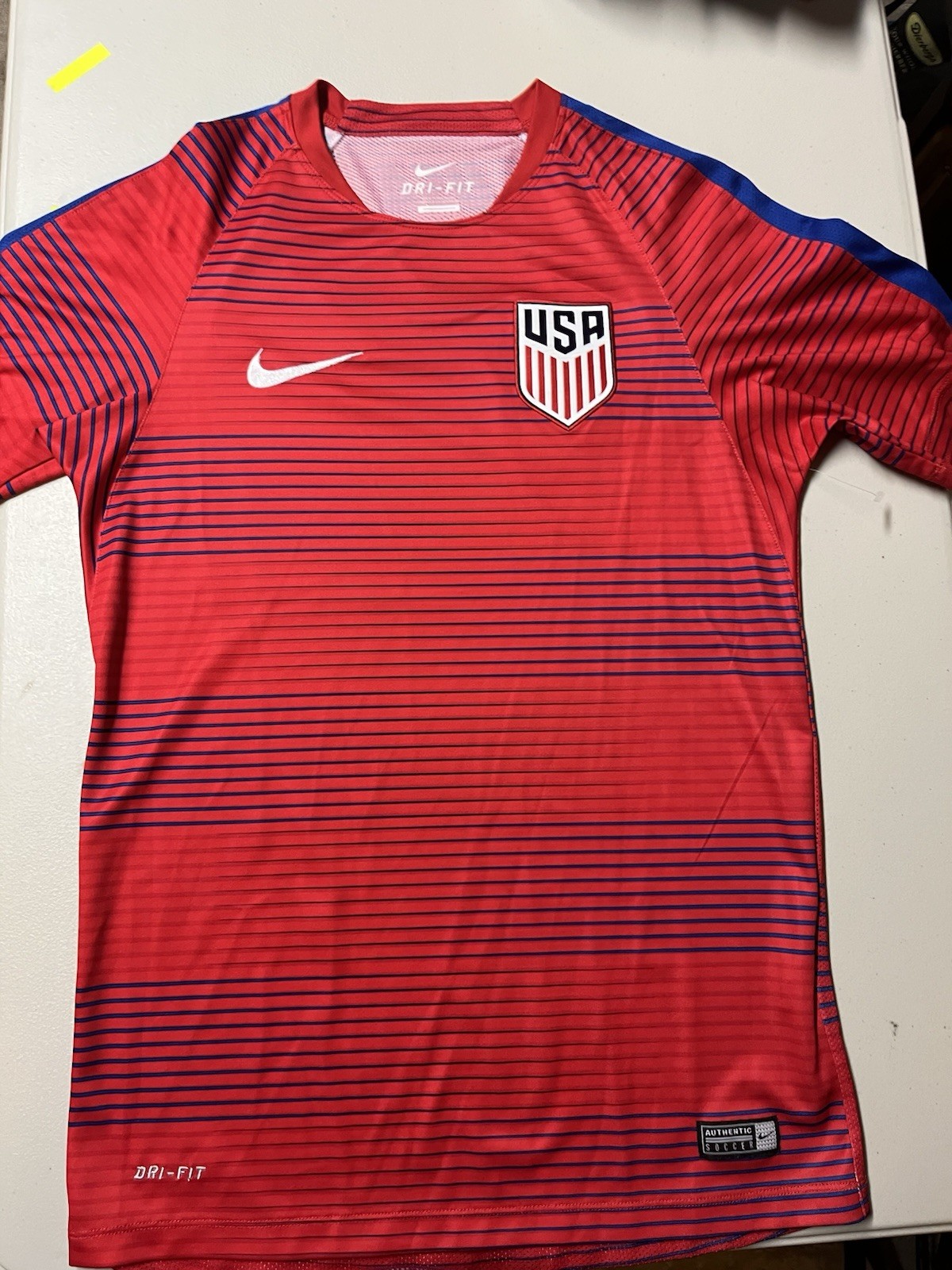 NIKE TEAM USA PRE MATCH TRAINING 2016 2017 SOCCER JERSEY FOOTBALL KIT SZ Sm