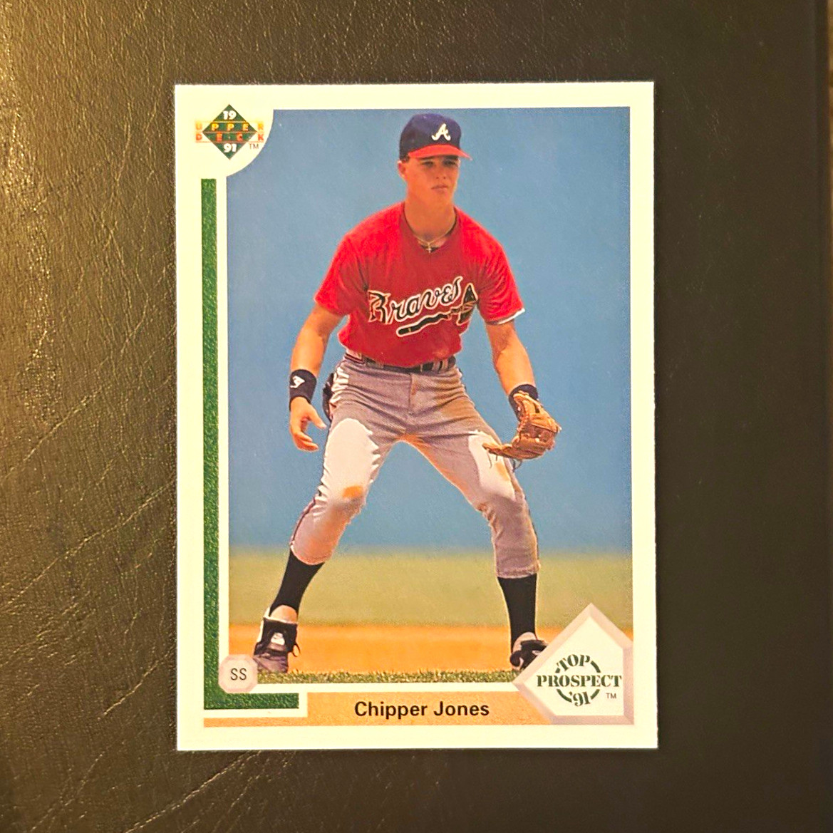 Upper Deck 1991 Top Prospect Chipper Jones Rookie Base Set #55 Braves