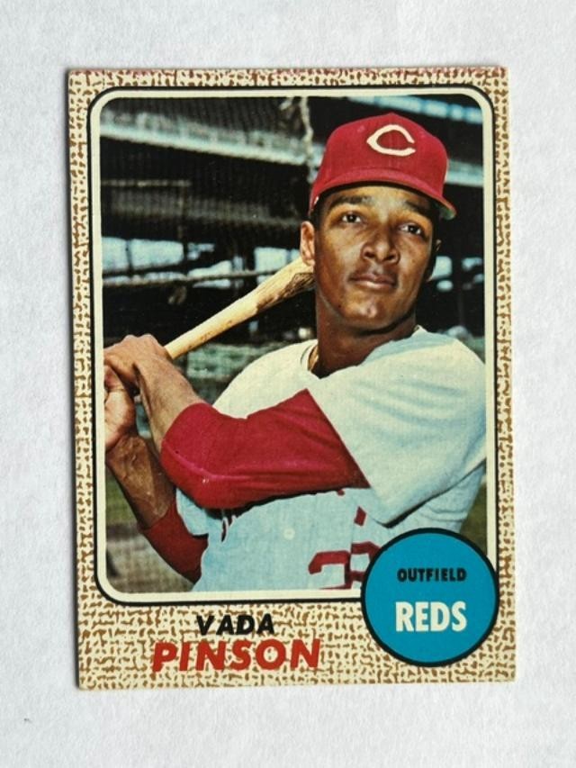 1968 Topps Set Break # 90 Vada PinsonVG SHIPS FREE IN NEW TOP LOADER
