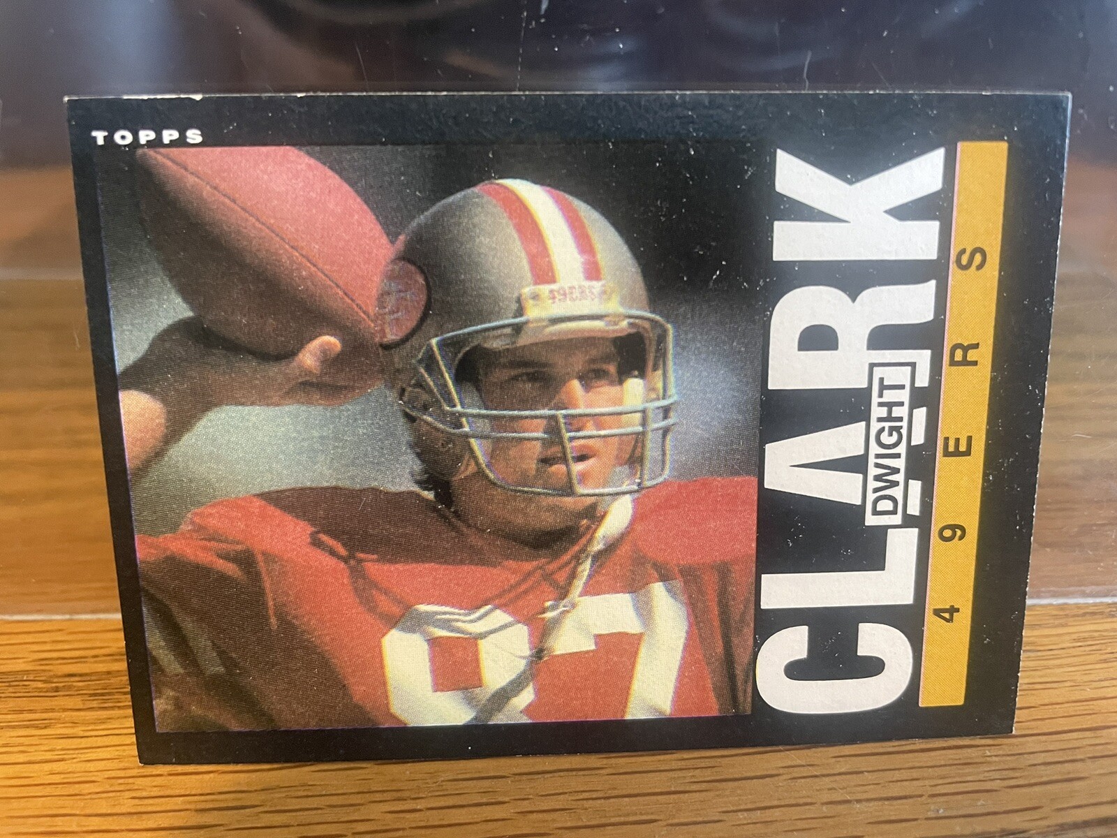 1985 Topps Football Dwight Clark #150 49ers Nm/Mt Straight From Pack To Sleeve