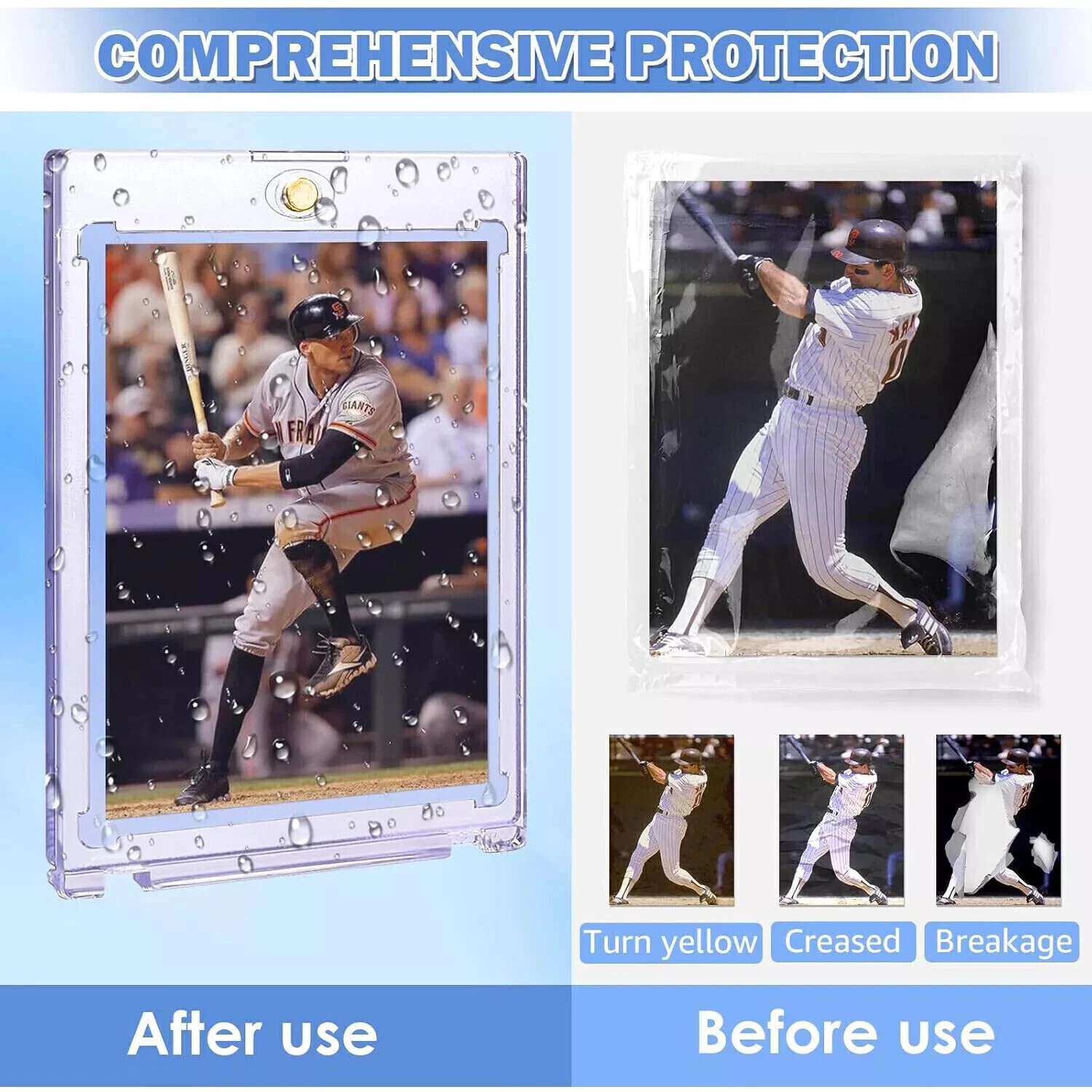 30-100 Magnetic Trading Sports Card Holders 35pt One-Touch Hard UV Protection⭐