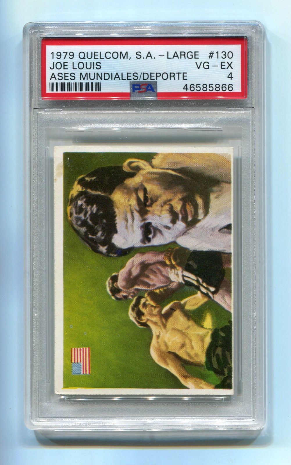 1979 Quelcom Ases Mundiales del Deporte Large 130 Joe Louis PSA 4 VG-EX Boxing