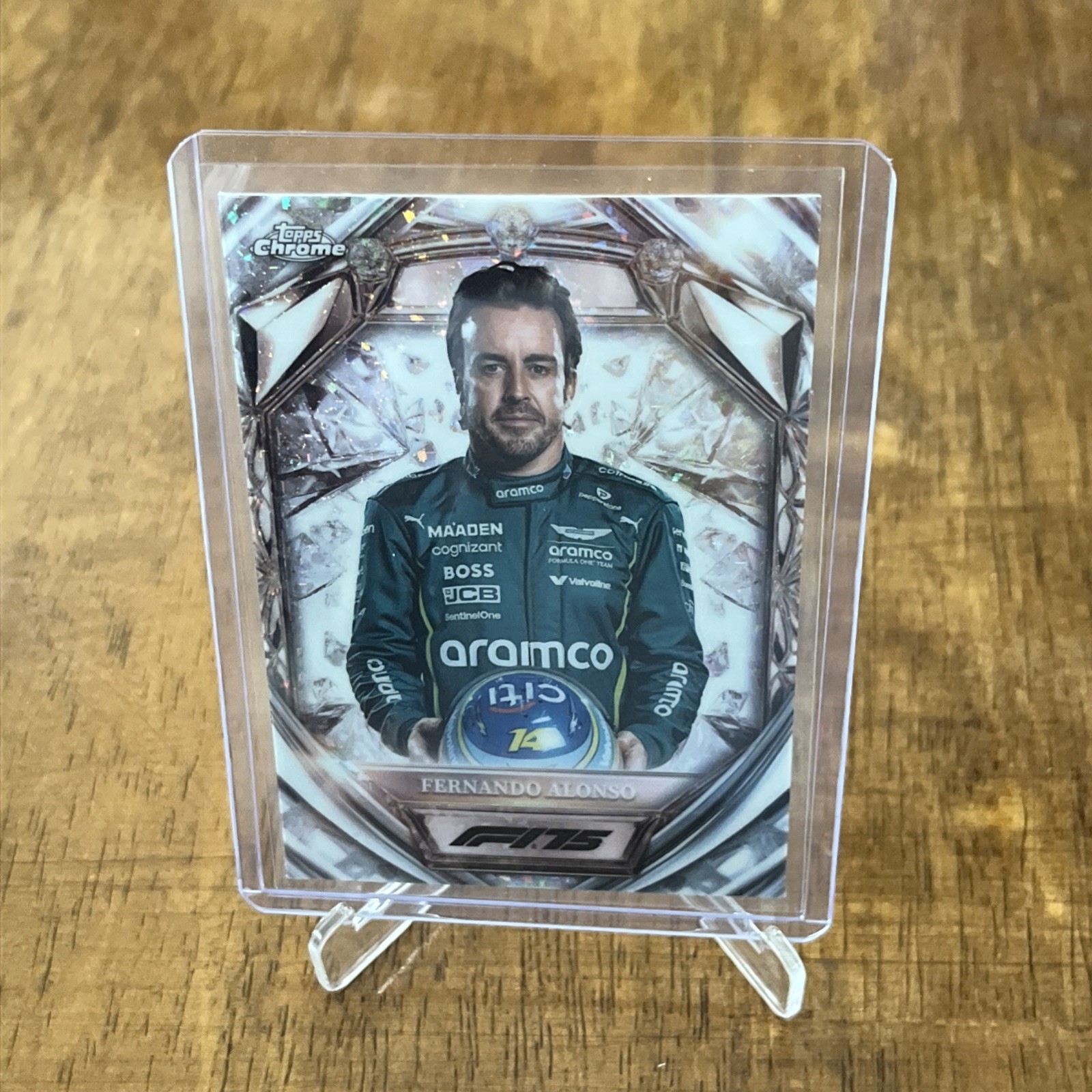 2025 Topps Chrome Formula 1 – Diamond 75th Anniversary Fernando Alonso #D75-9