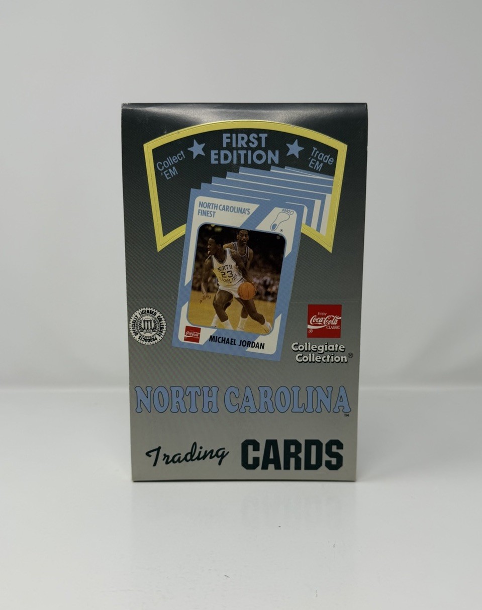 1989 North Carolina Tar Heels NCAA Collegiate Collection 1st Edition Wax Box