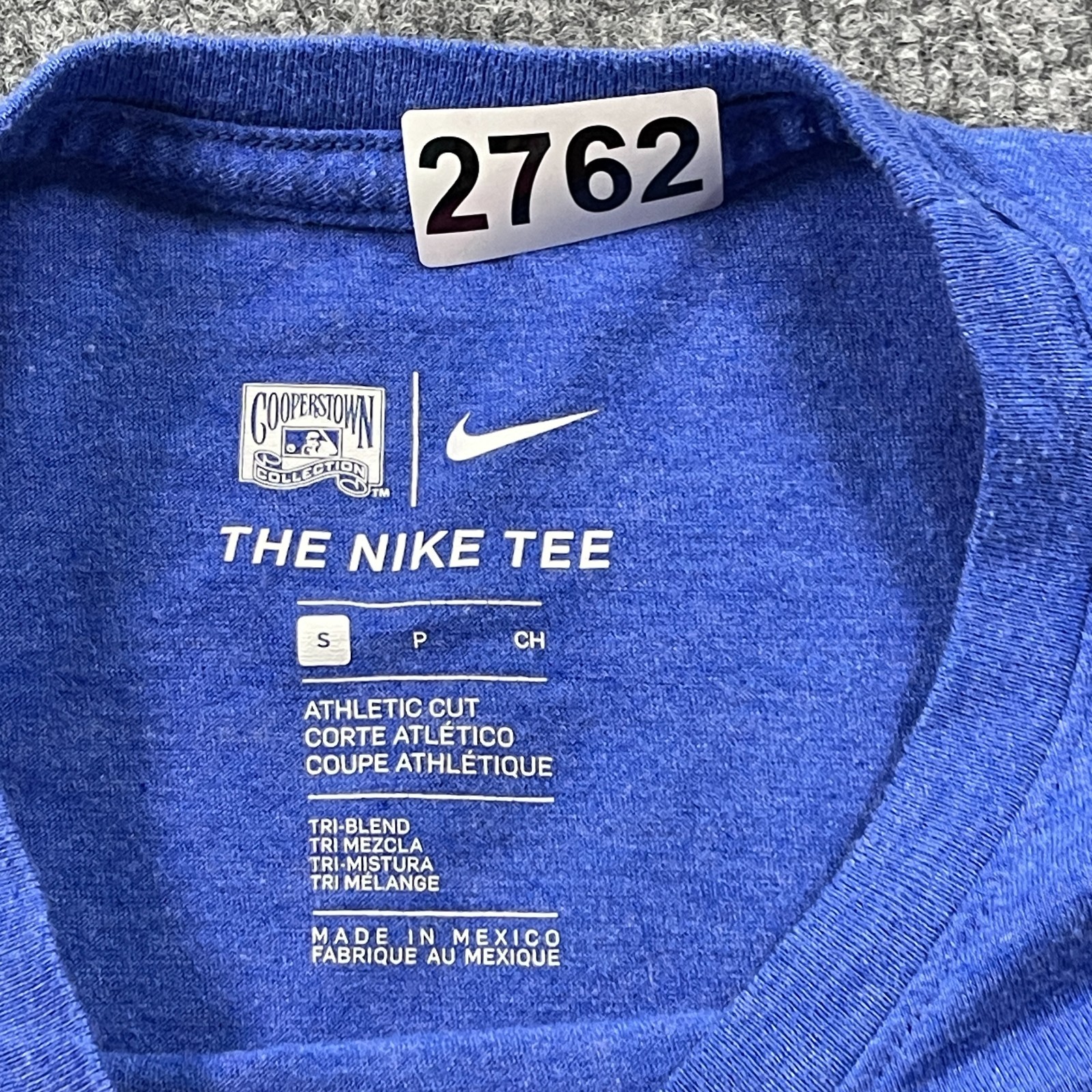 NIKE MLB Seattle Mariners Cooperstown Trident Shirt Small 18×26 Blue