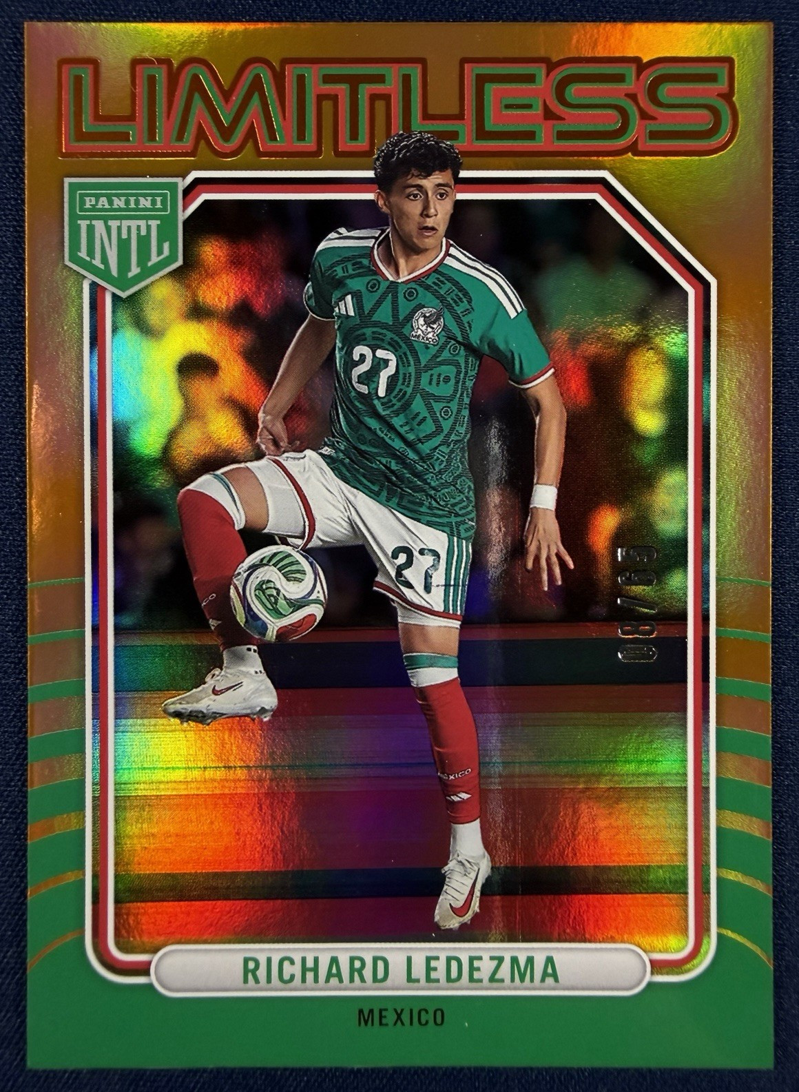 2026 Panini Mexico INTL Limitless Richard Ledezma Gold 08/65 No. 10