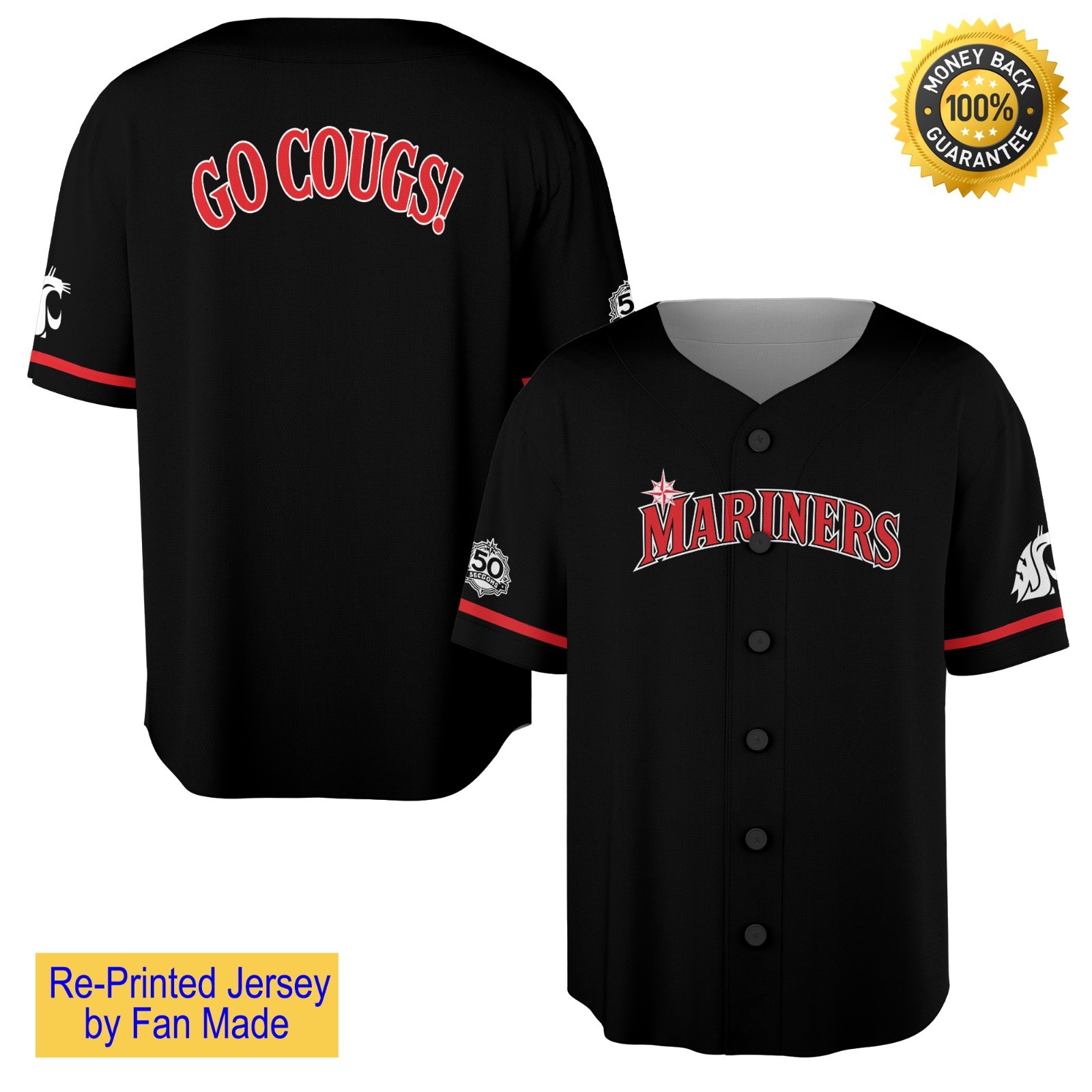 NEW – Mariners WSU Giveaway Jersey – Full Size