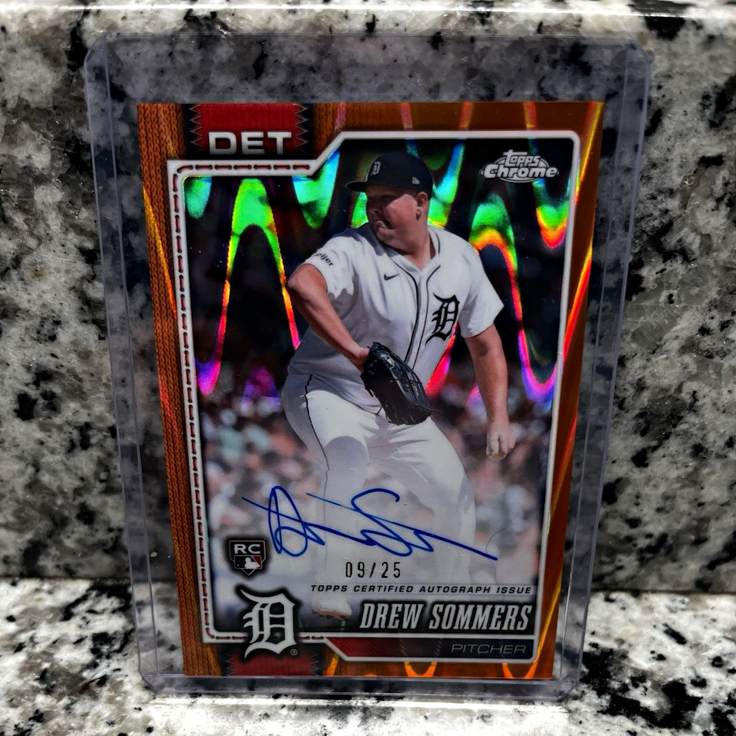 2026 Topps Chrome Drew Sommers RC Auto Orange Refractor /25 RA-DSO