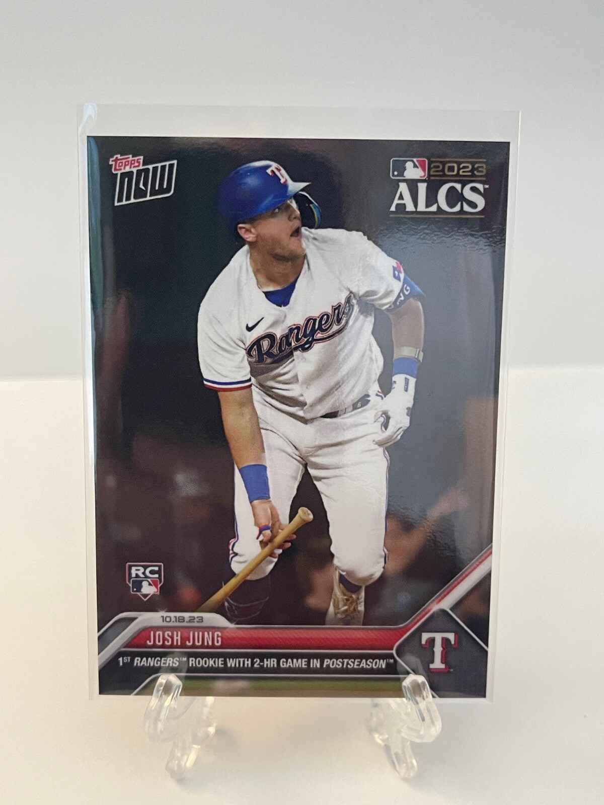 2023 Topps Now Josh Jung 2 HR ALCS Game RC Rookie Texas Rangers #1016 – LOW POP