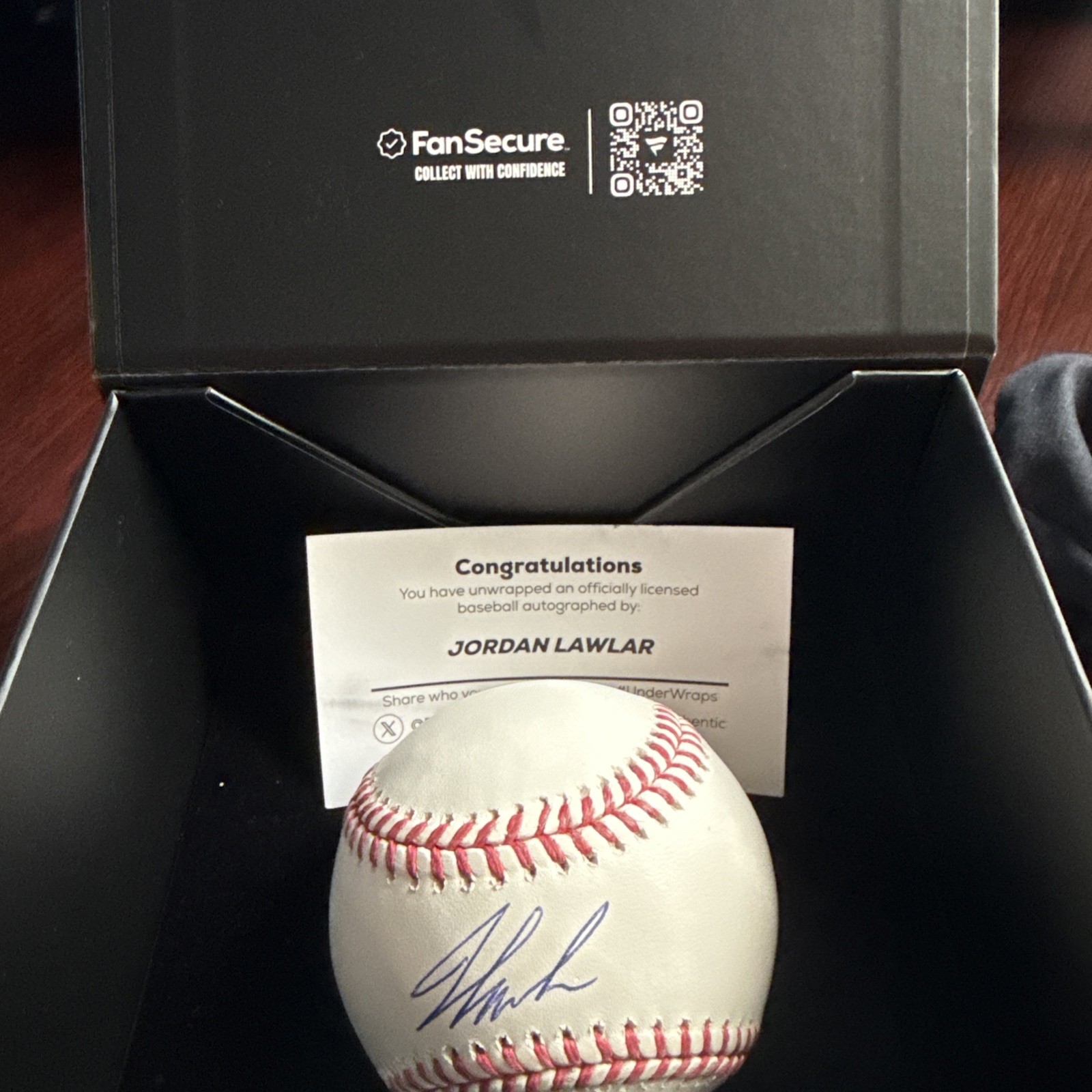 Jordan Lawlar Arizona Diamondbacks Signed Baseball Fanatics Authentic