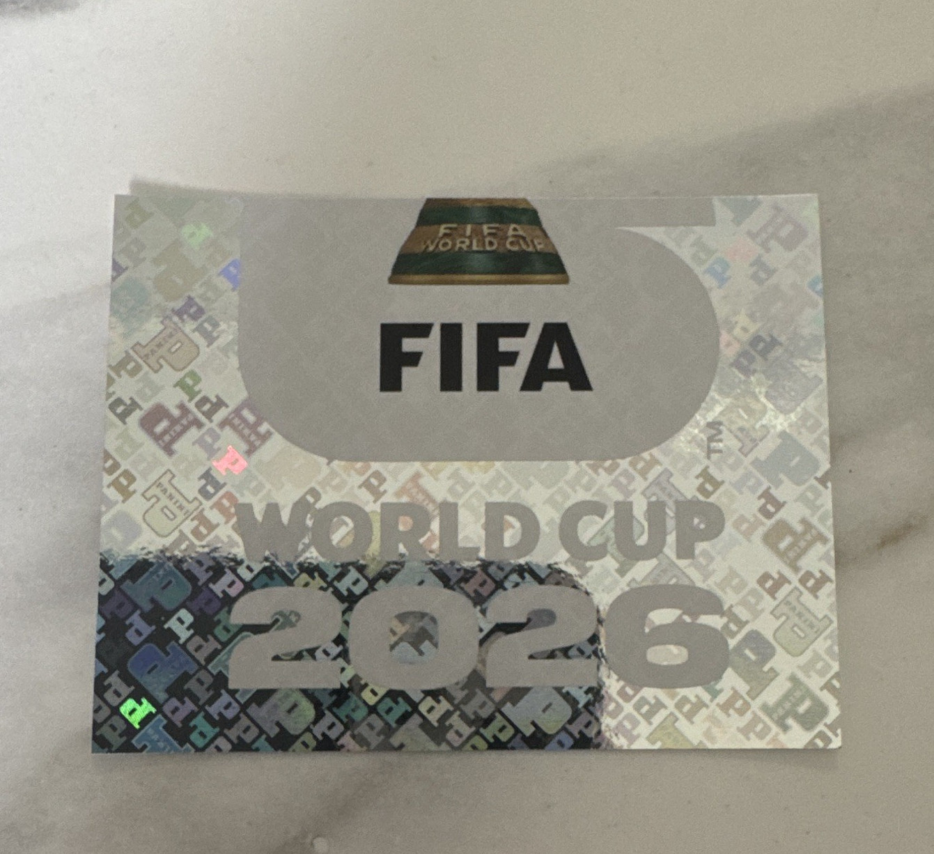 Panini FIFA World Cup 2026 Sticker Logo Hologram FWC 2 Soccer Original Non-Stuck