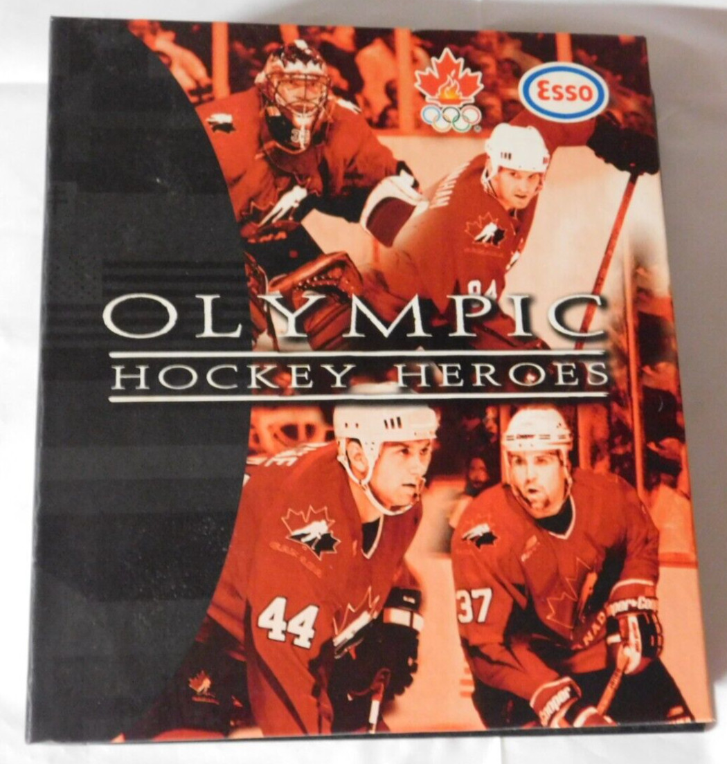 VTG 1998 Olympic Hockey Heroes Album & Cards Olympics Nagano Japan Esso Oil