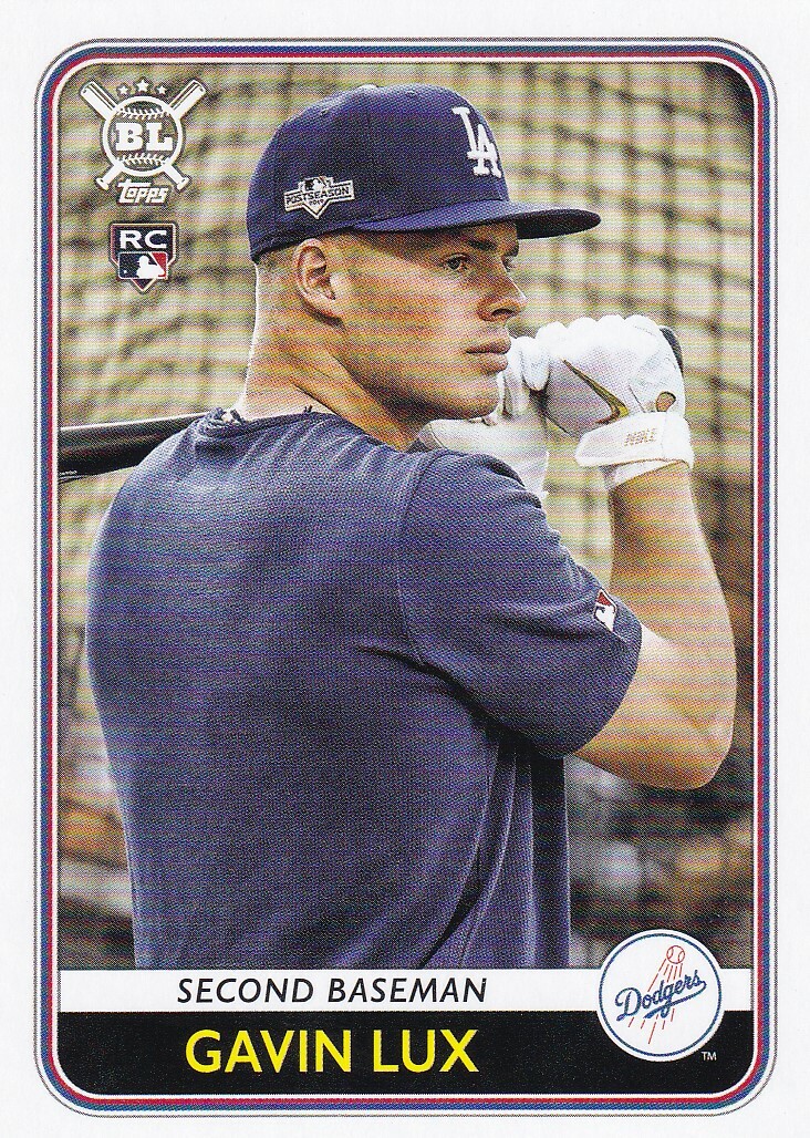 2020 TOPPS BIG LEAGUE RC GAVIN LUX LOS ANGELES DODGERS ROOKIE – P7028