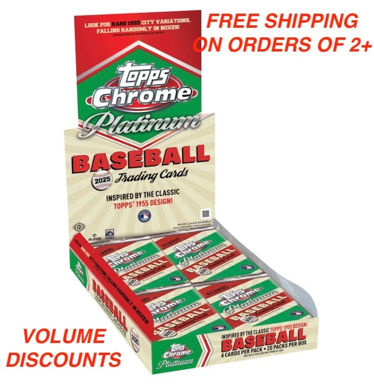 2025 Topps Chrome Platinum Baseball YOU PICK Base Singles #1-500 Free Ship on 2+