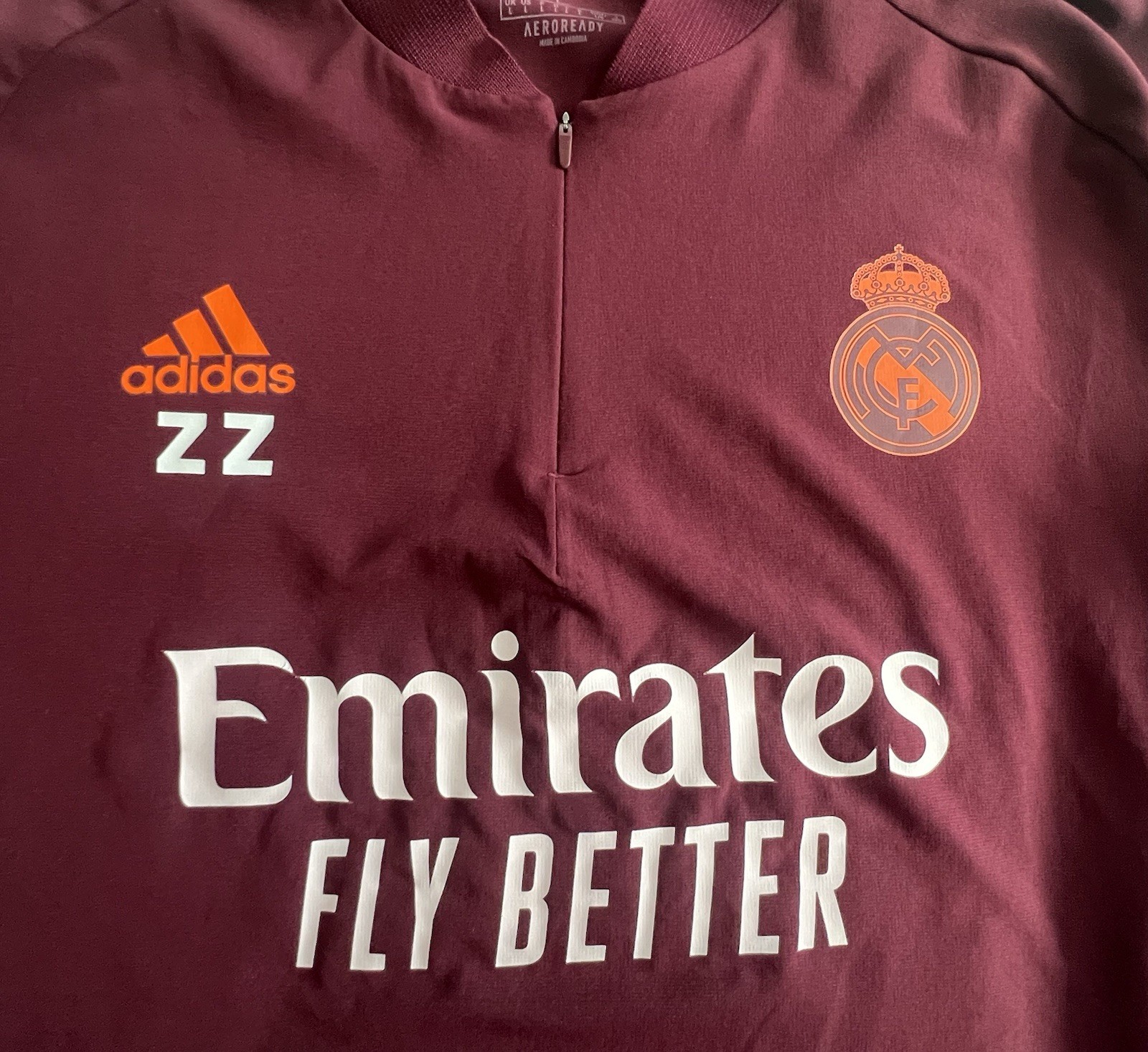 real madrid training jersey Kit Match Issued