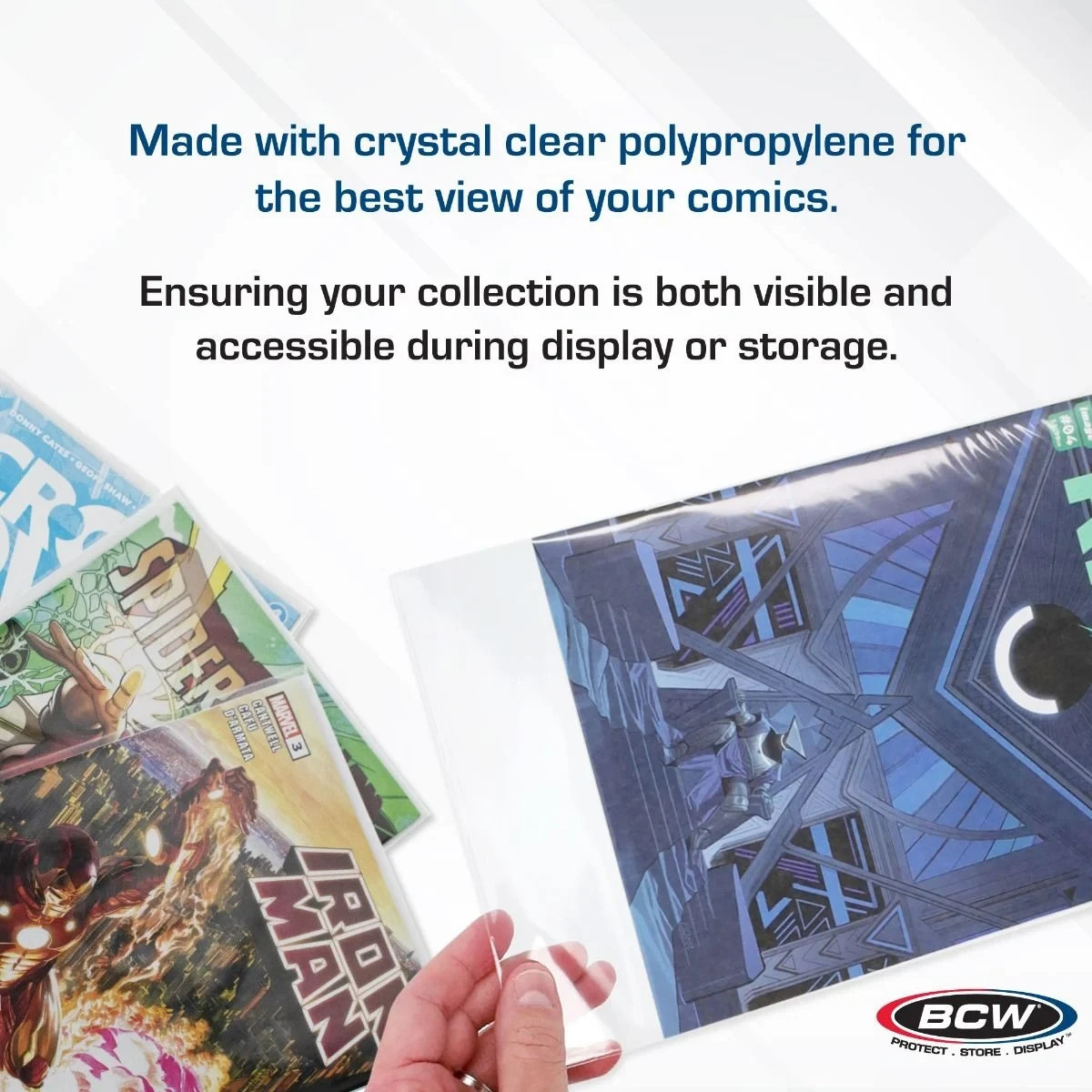 300 BCW Current Modern Resealable Comic Bags 2 MIL & Boards 6 3/4″ 200 Combo