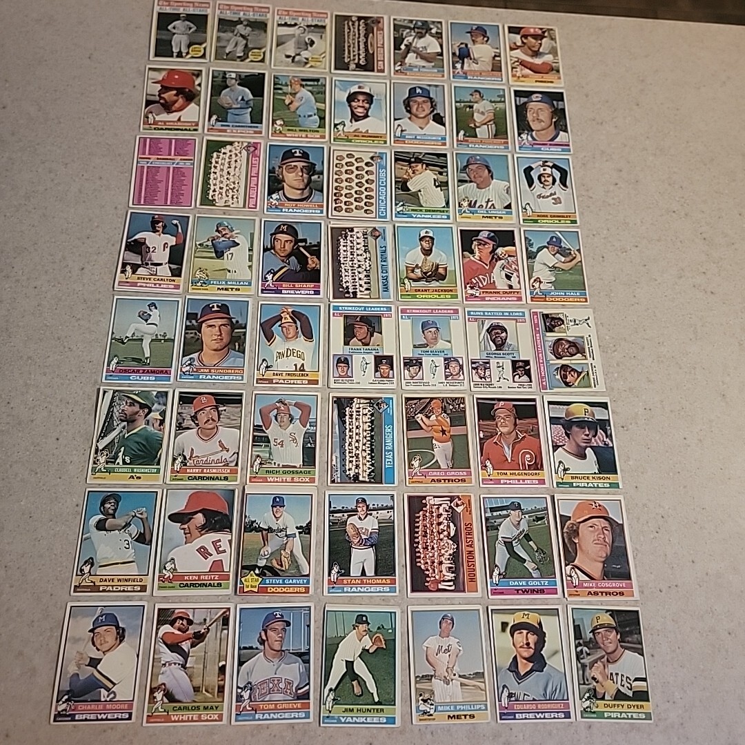 1976 Topps and Topps Traded Baseball 331-660 Your Choice