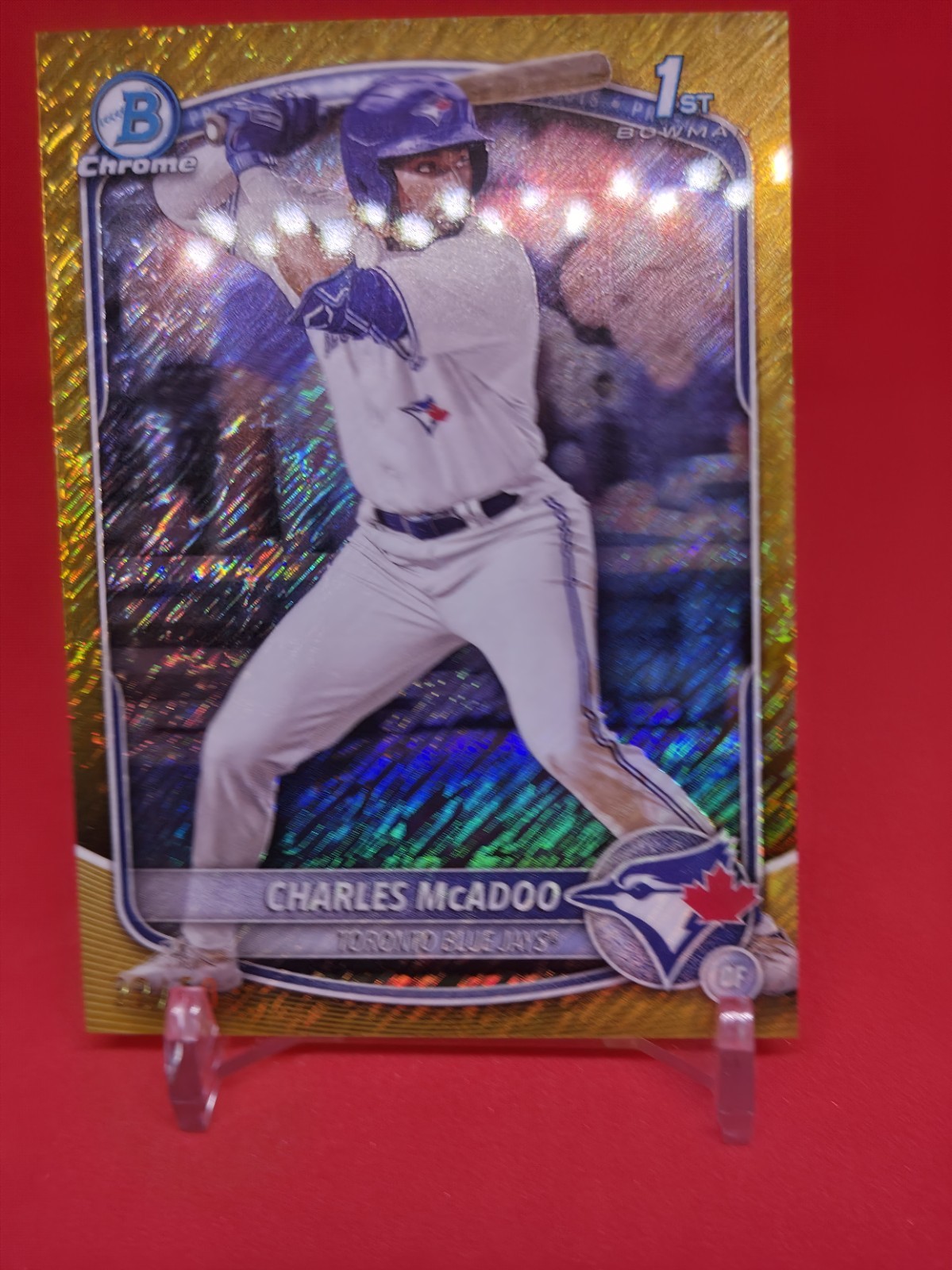 2025 Bowman Charles McAdoo Chrome Prospects Gold Shimmer Refractor /50 #BCP-150