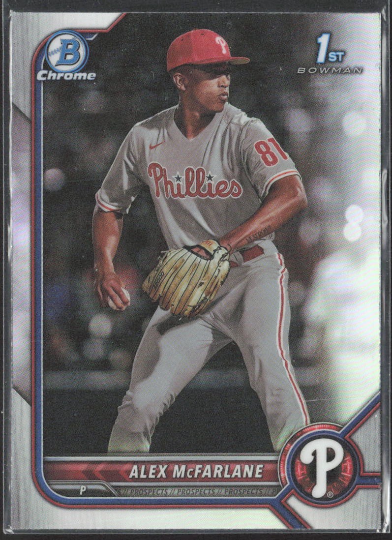 Alex McFarlane 2022 Bowman Draft Chrome Refractor #BDC-117 Philadelphia Phillies