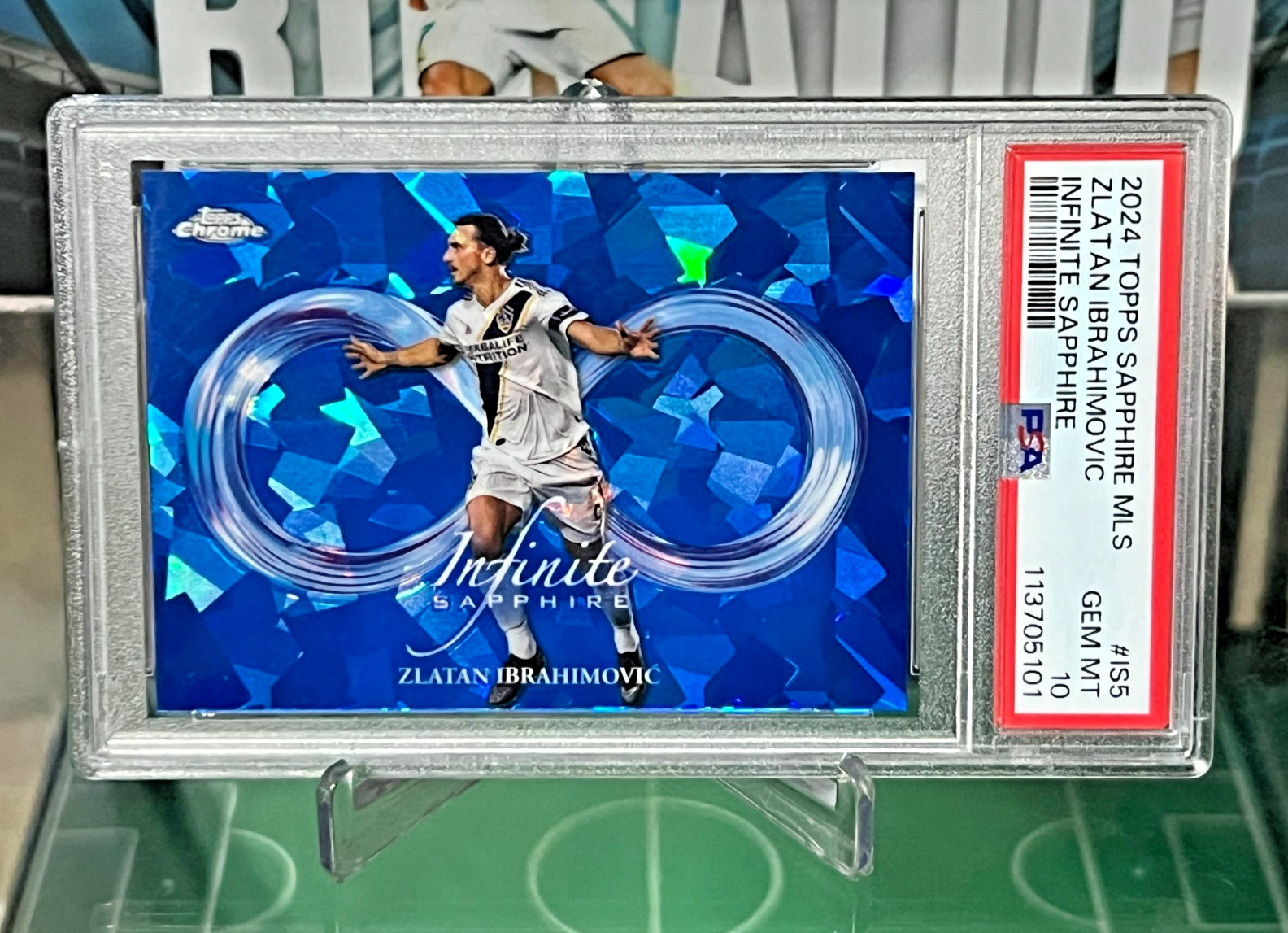 2024 topps sapphire MLS infinite Sapphire #IS5 Zlatan Ibrahimovic PSA 10