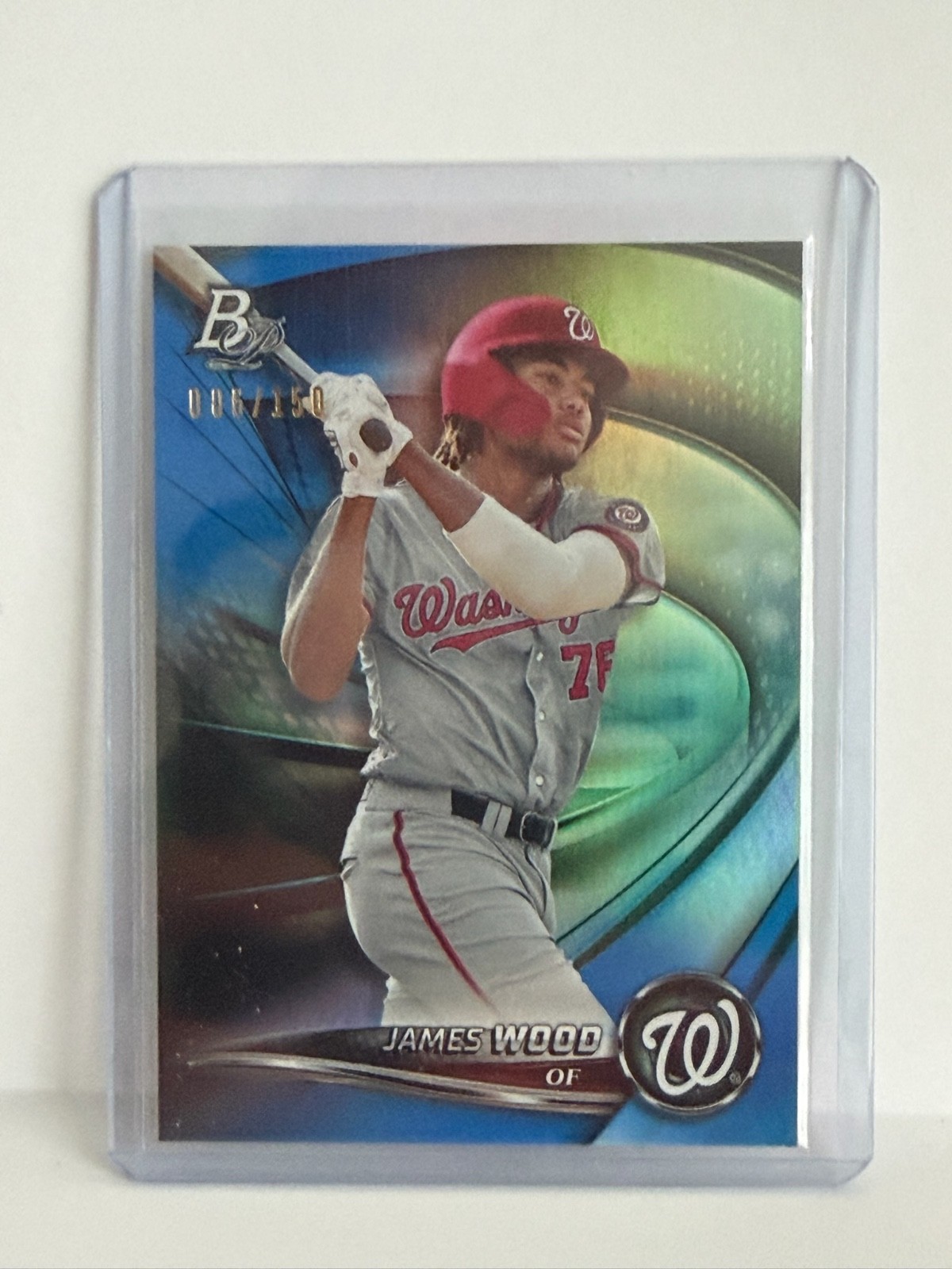 James Wood 2022 Bowman Platinum Top Prospects Blue Rookie /150