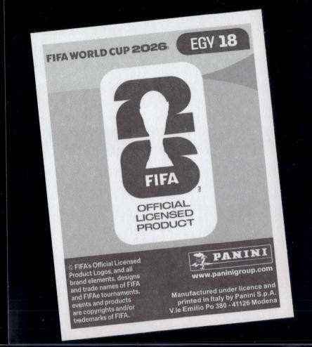 2026 Panini World Cup Sticker Collection Mostafa Mohamed Egypt Gold Crumple