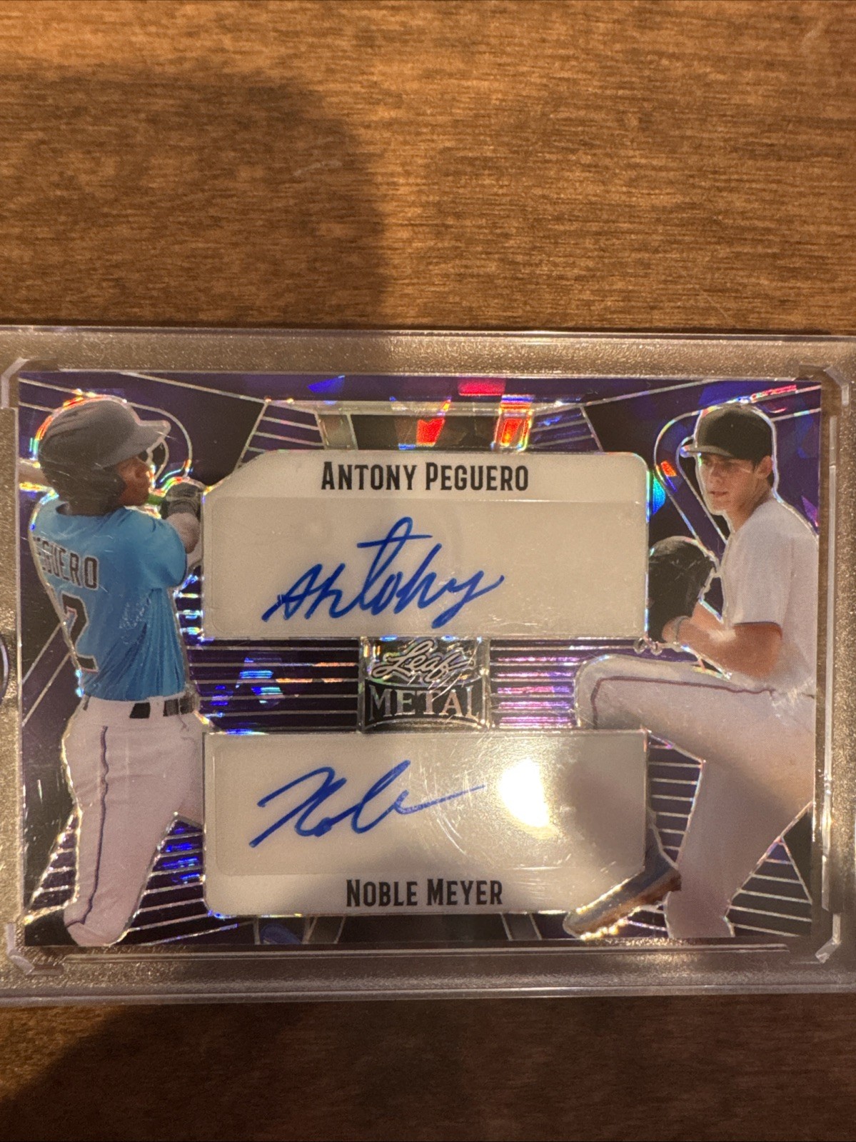 2023 Leaf Metal – Dual Prospect Autos Anthony Peter / Noble Meyer #DA-3 (RC, AU)