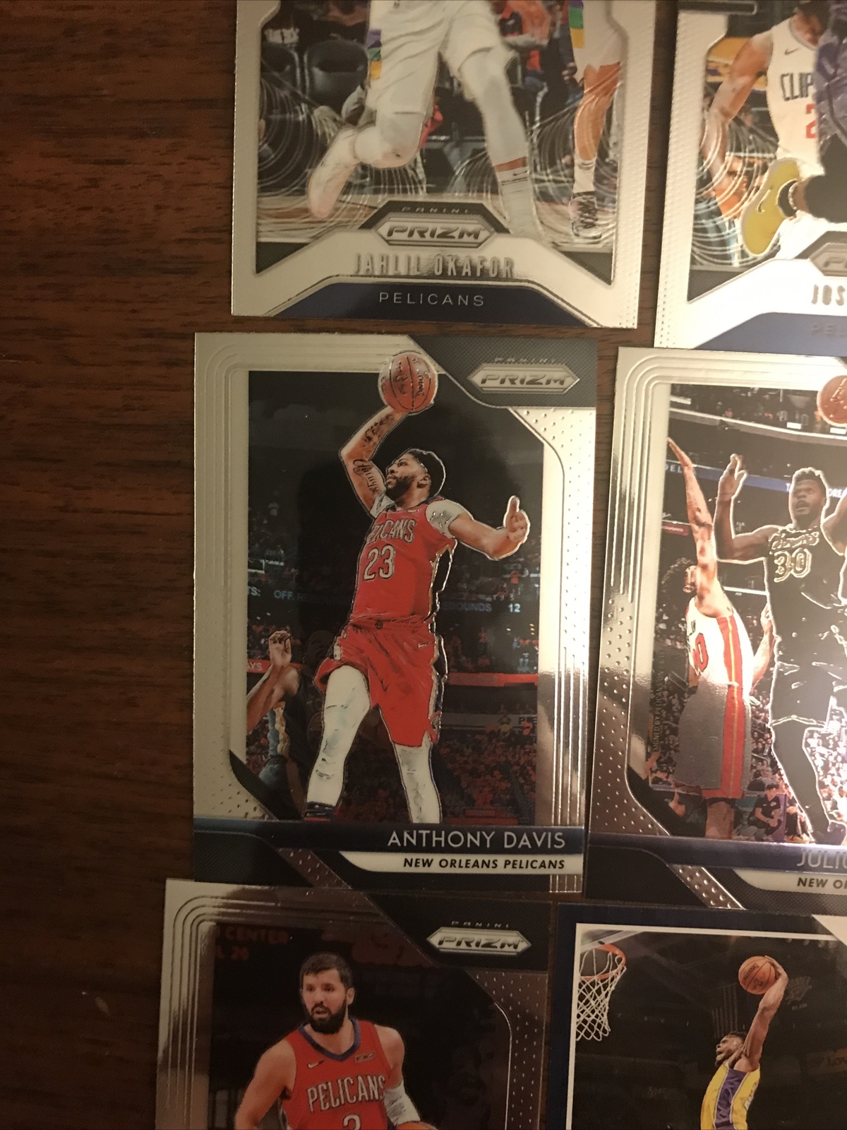 New Orleans Pelicans Cards Anthony Davis, Lonzo Ball, Brandon Ingram Option 1