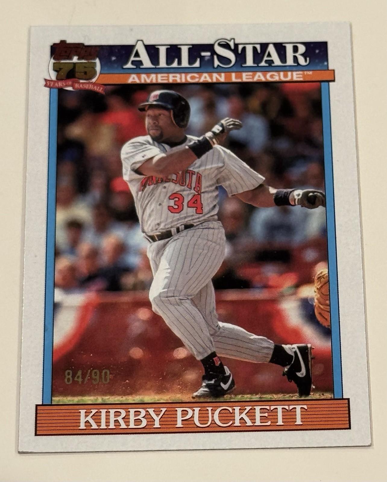 2026 Topps Series 2 Kirby Puckett 1991 All Star Real One Parallel /90 #91AS-45