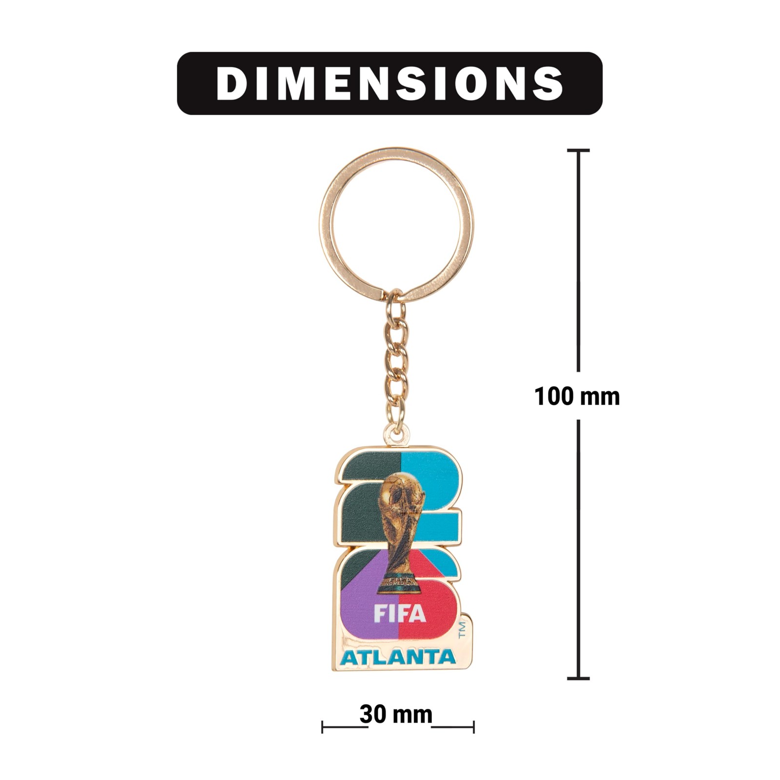 HONAV 2026 FIFA World Cup Atlanta Host City Keychain – One Size, Multicolor