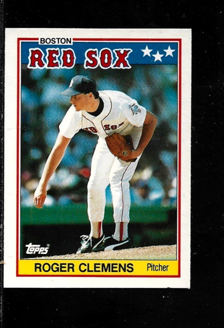 1988 Topps UK – Mini-Roger Clemens-# 15-Boston Red Sox- NM/NM+