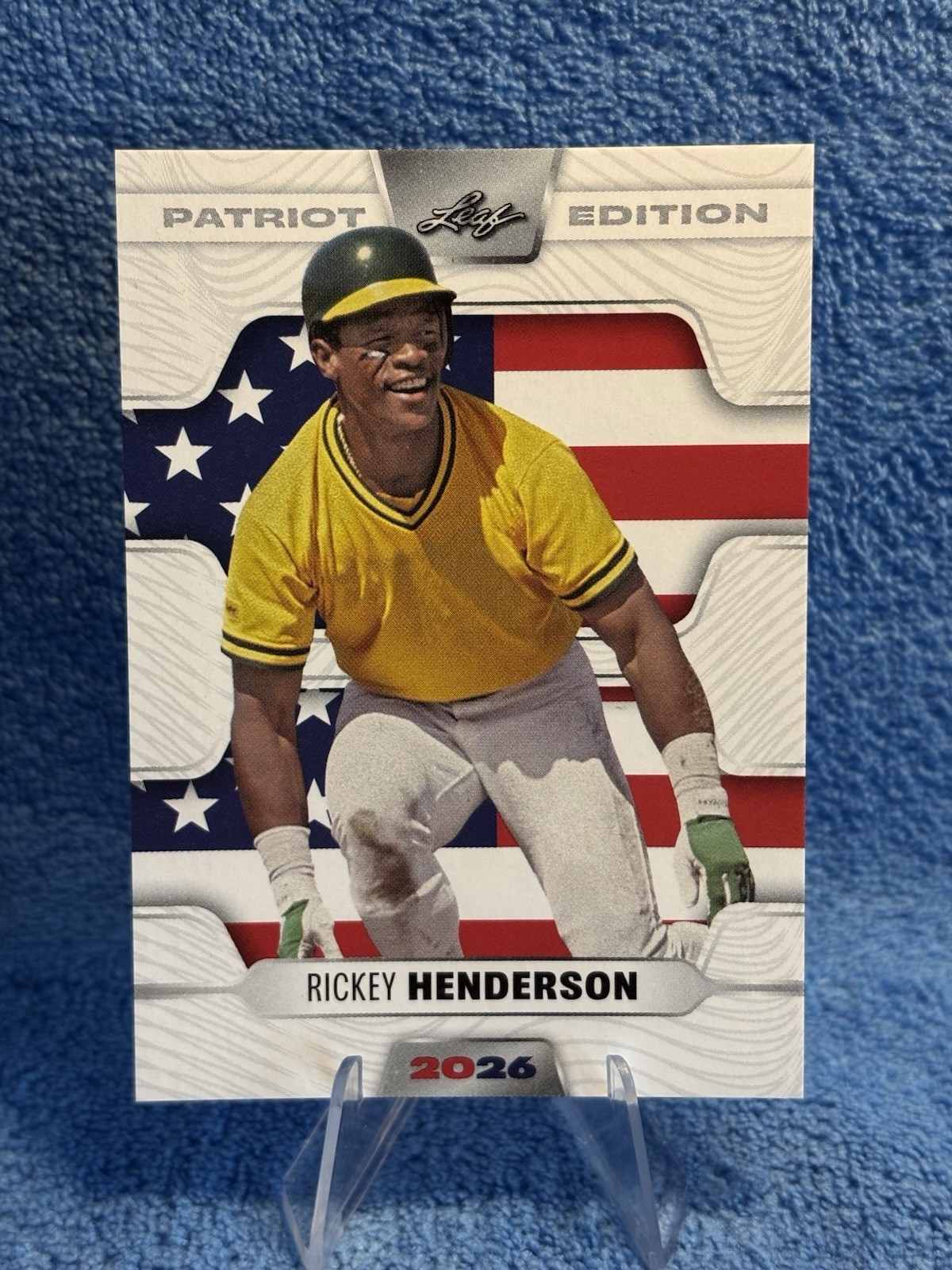 Rickey Henderson Oakland A’s “Special Release” 2026 Leaf #P-52 Baseball Card