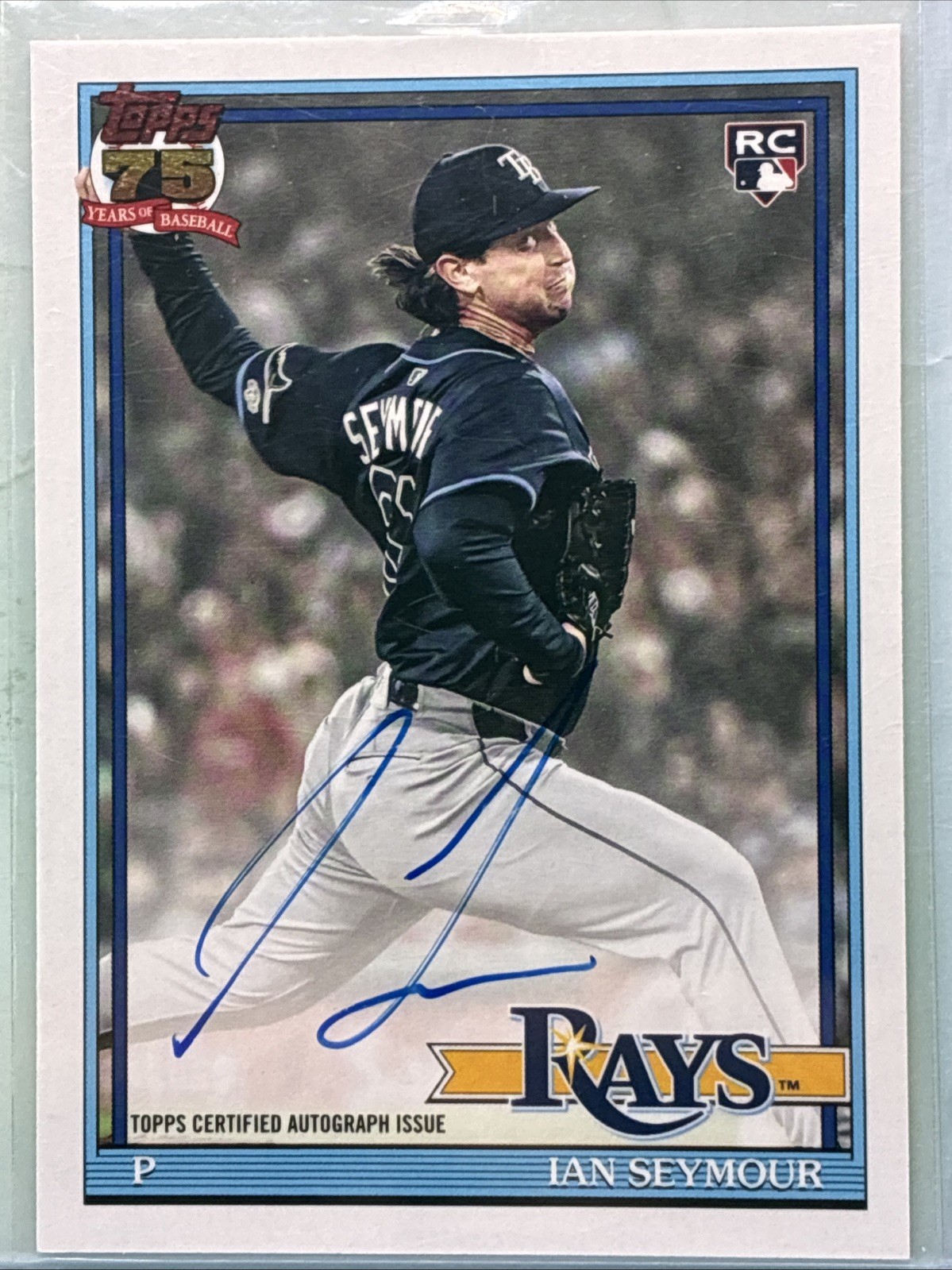2026 Topps Series 1 – 1991 Topps Baseball Autographs Ian Seymour #91A-SEY (RC)