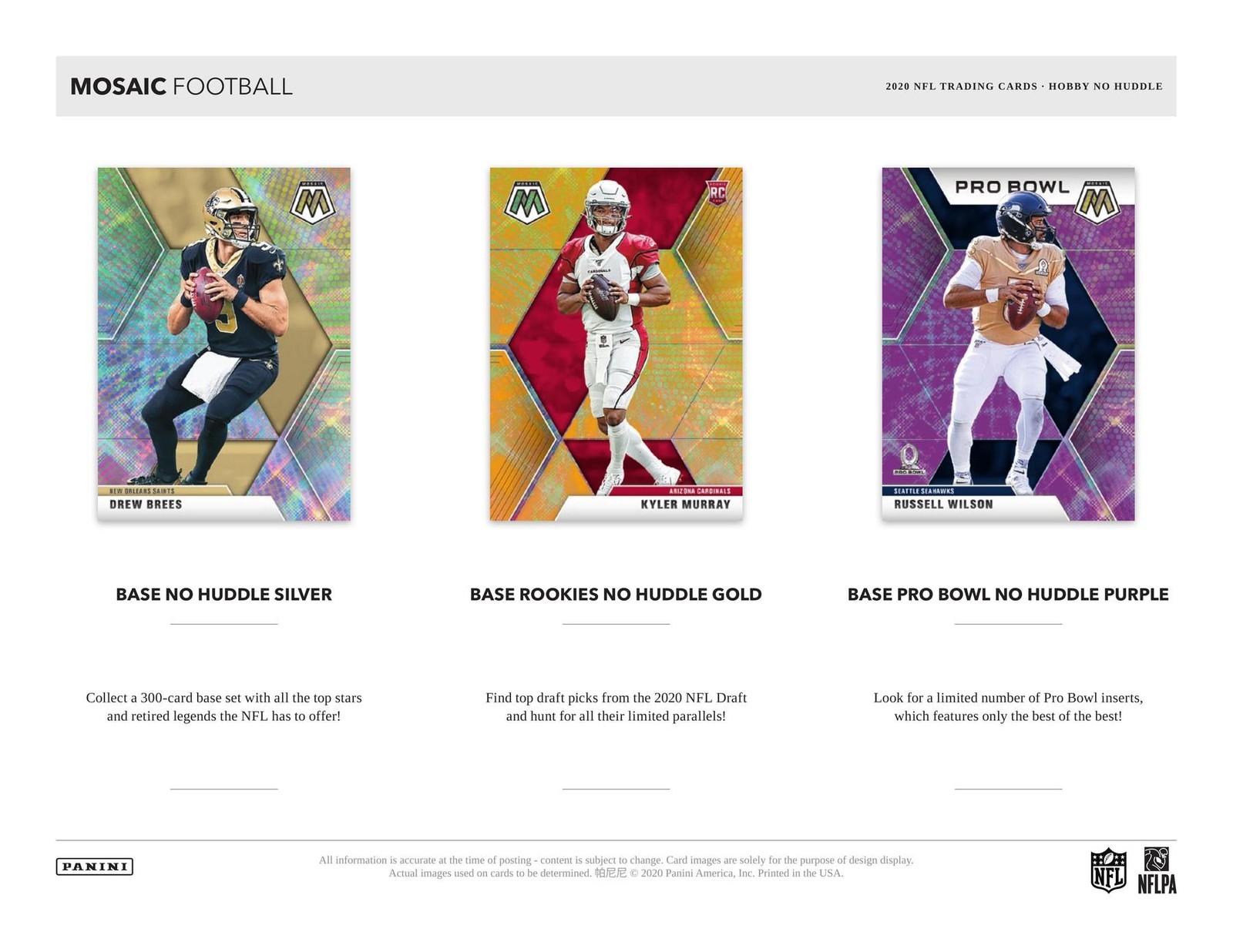 2020 PANINI MOSAIC NO HUDDLE FOOTBALL HOBBY BOX