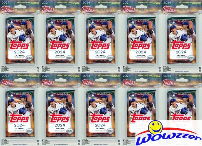 (10)2024 Topps Update Baseball MEIJER EXCLUSIVE Sealed BLISTER w/PURPLE PARALLEL