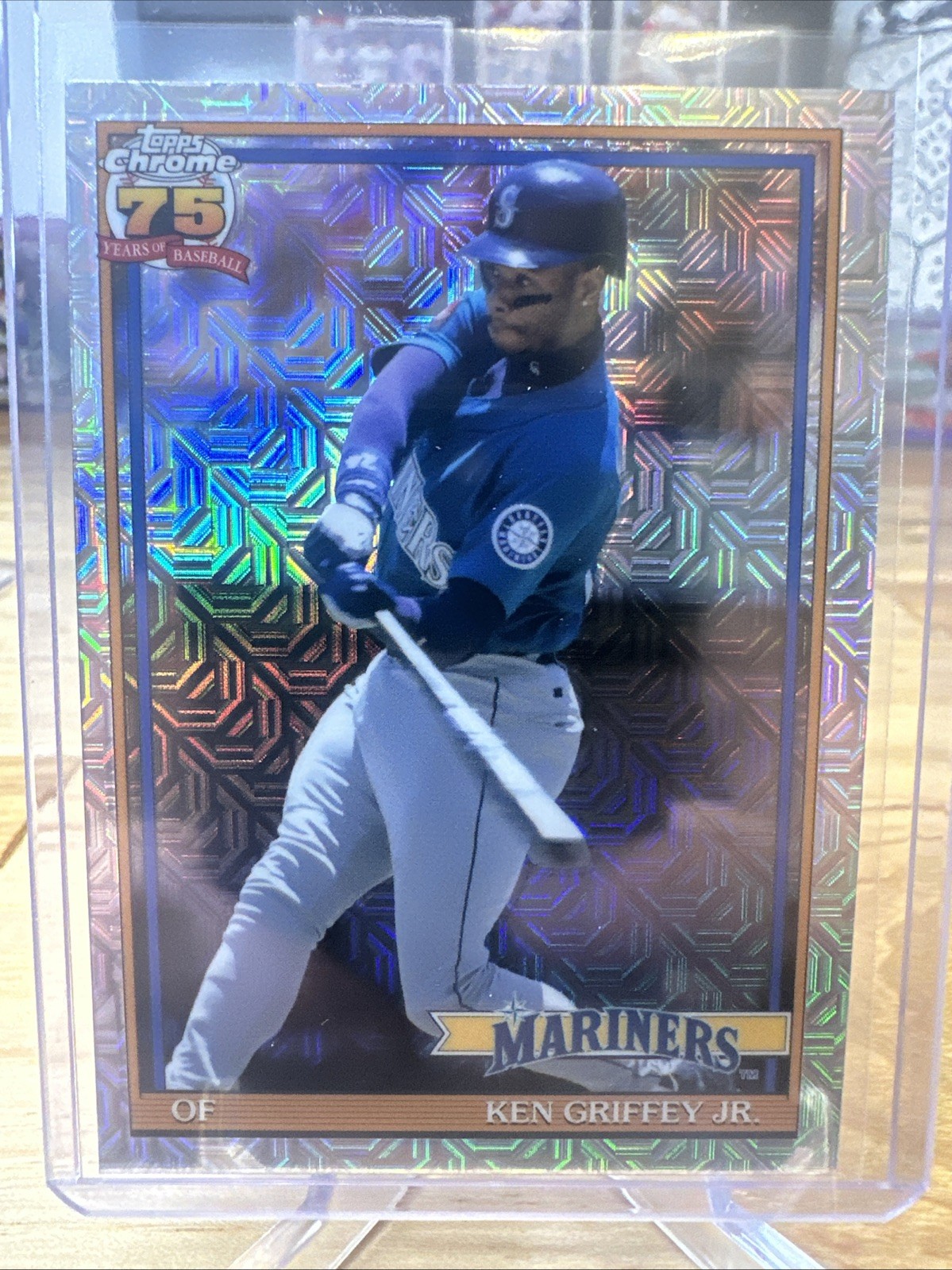 2026 Topps Series 1 1991 Chrome Ken Griffey Jr MOJO # 91C-51 Seattle Mariners