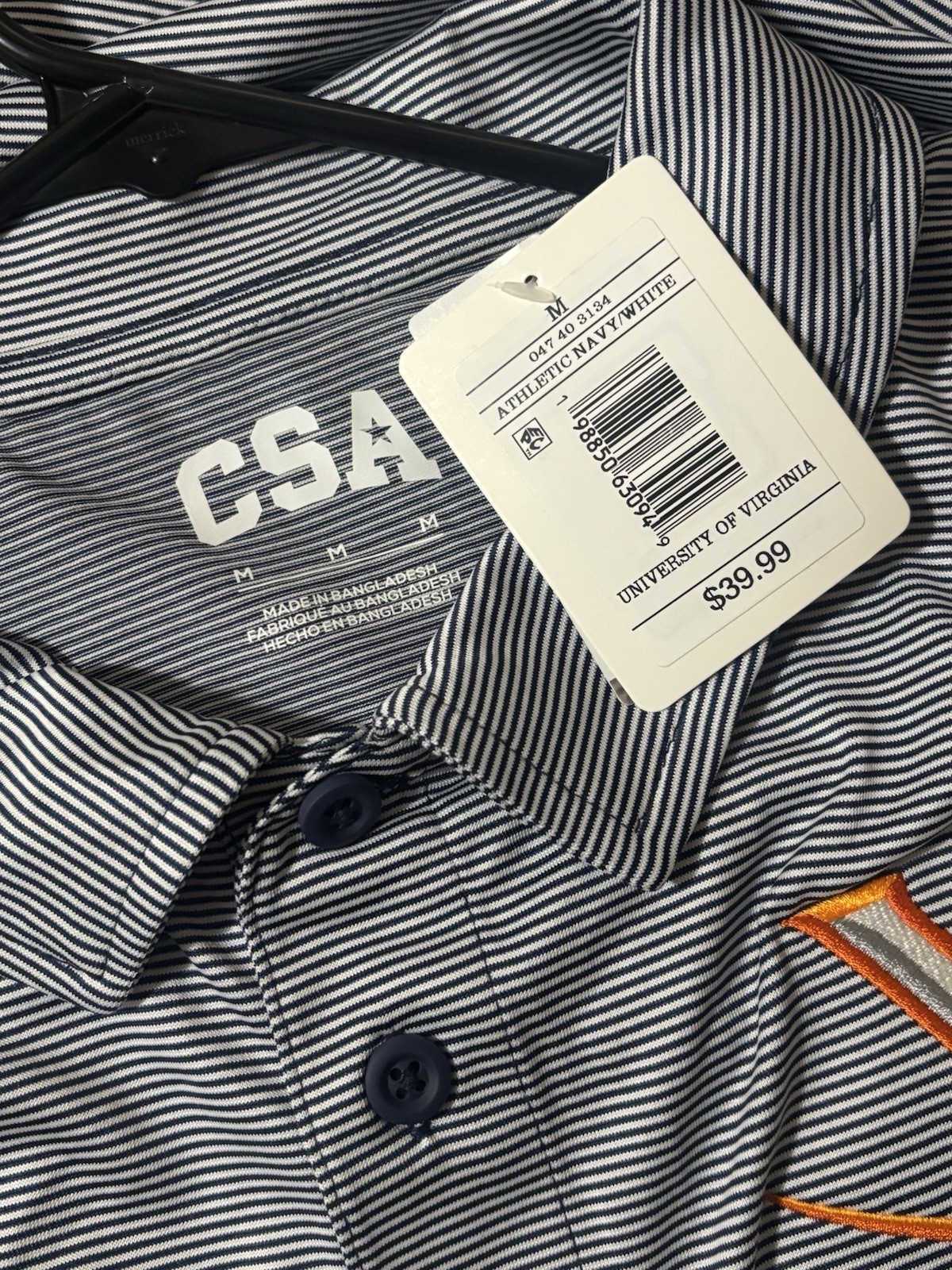 NCAA University of Virginia Cavaliers Men’s Polo Shirt Brand New with Tags