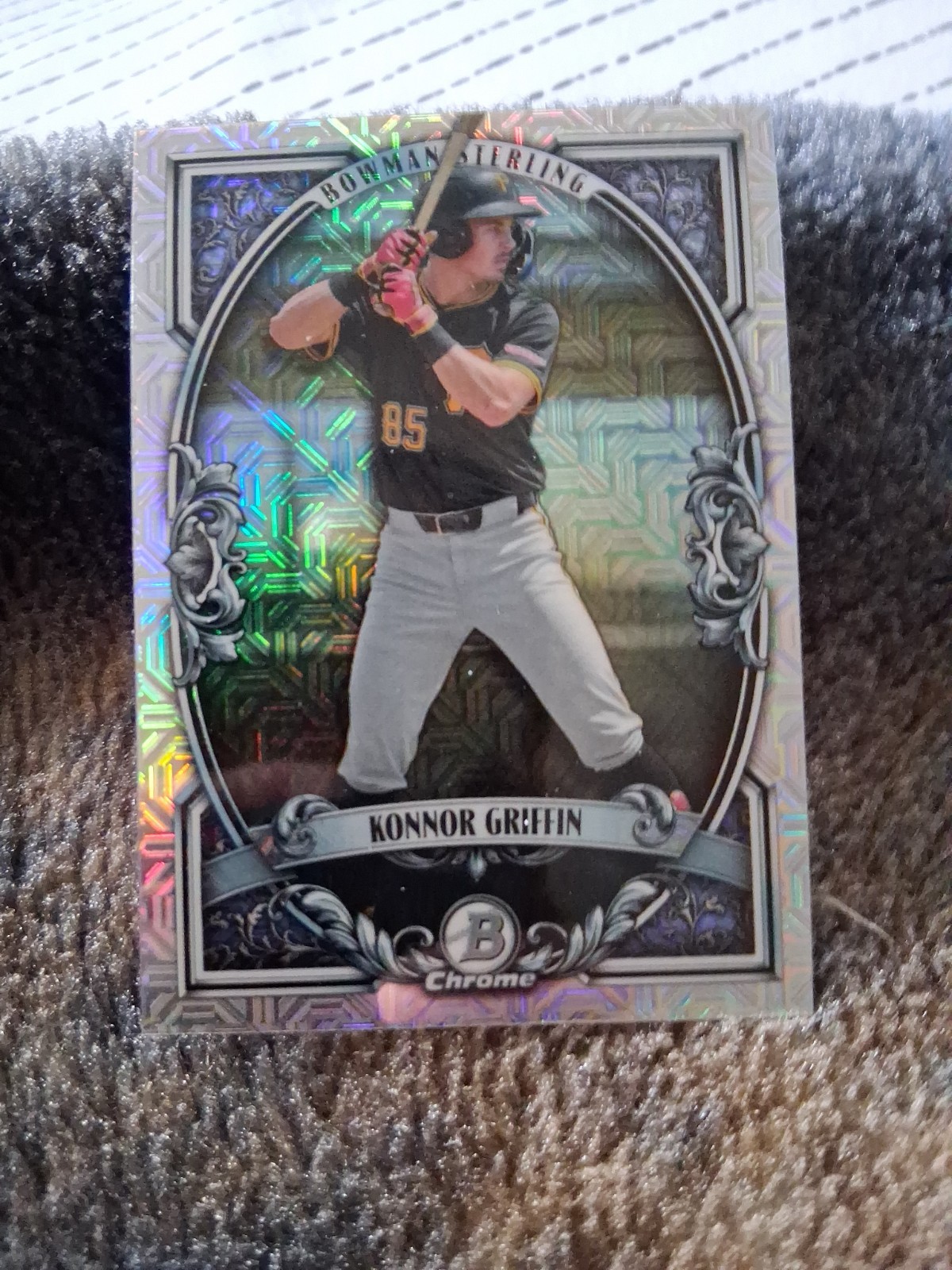 2026 Bowman Konnor Griffin Bowman Sterling Mojo Refractor Pirates Prospect BST-7
