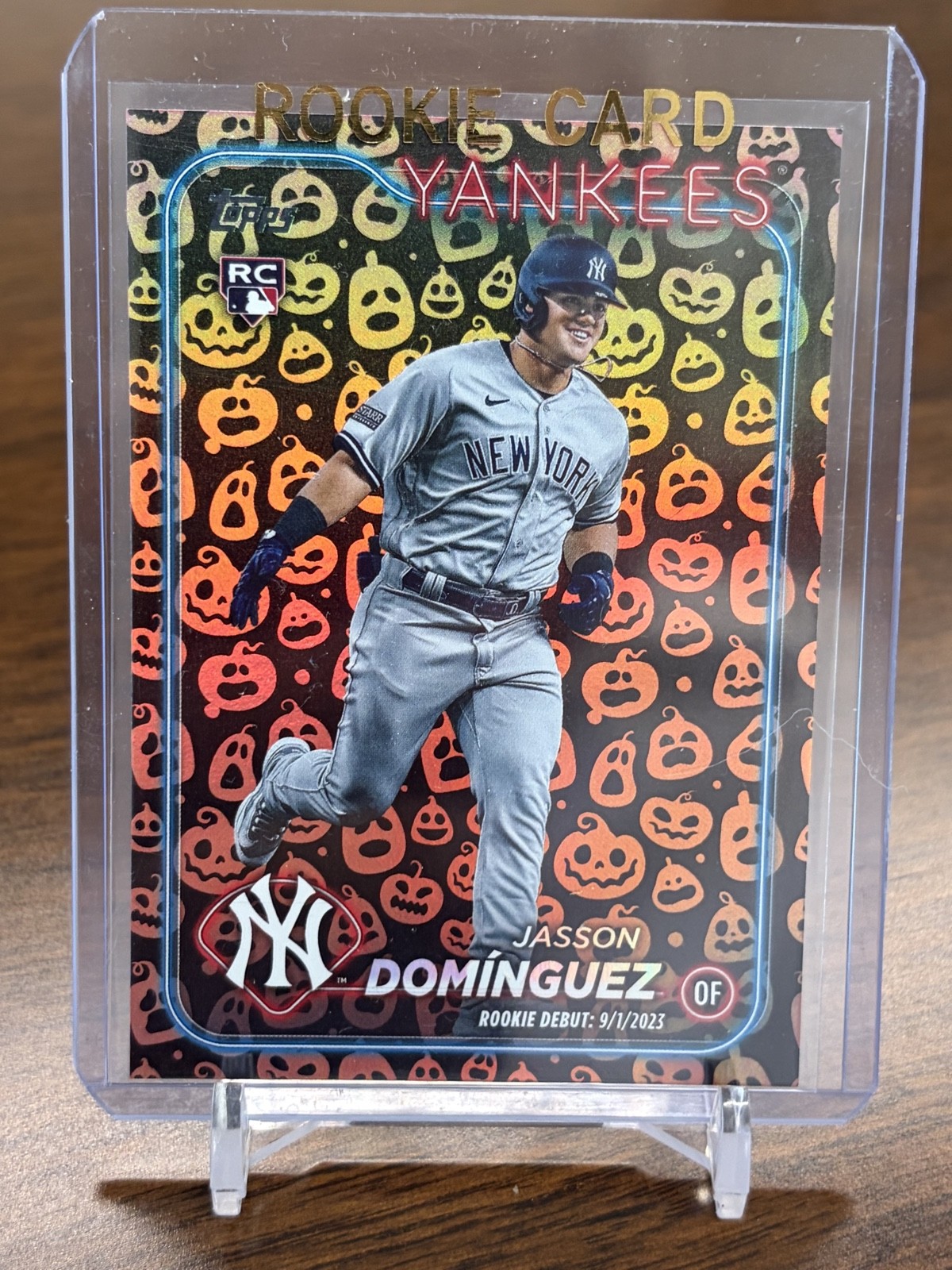 2024 Topps Update – Rookie Debut Jasson Dominguez #US175 Jack-O’-Lantern Foil