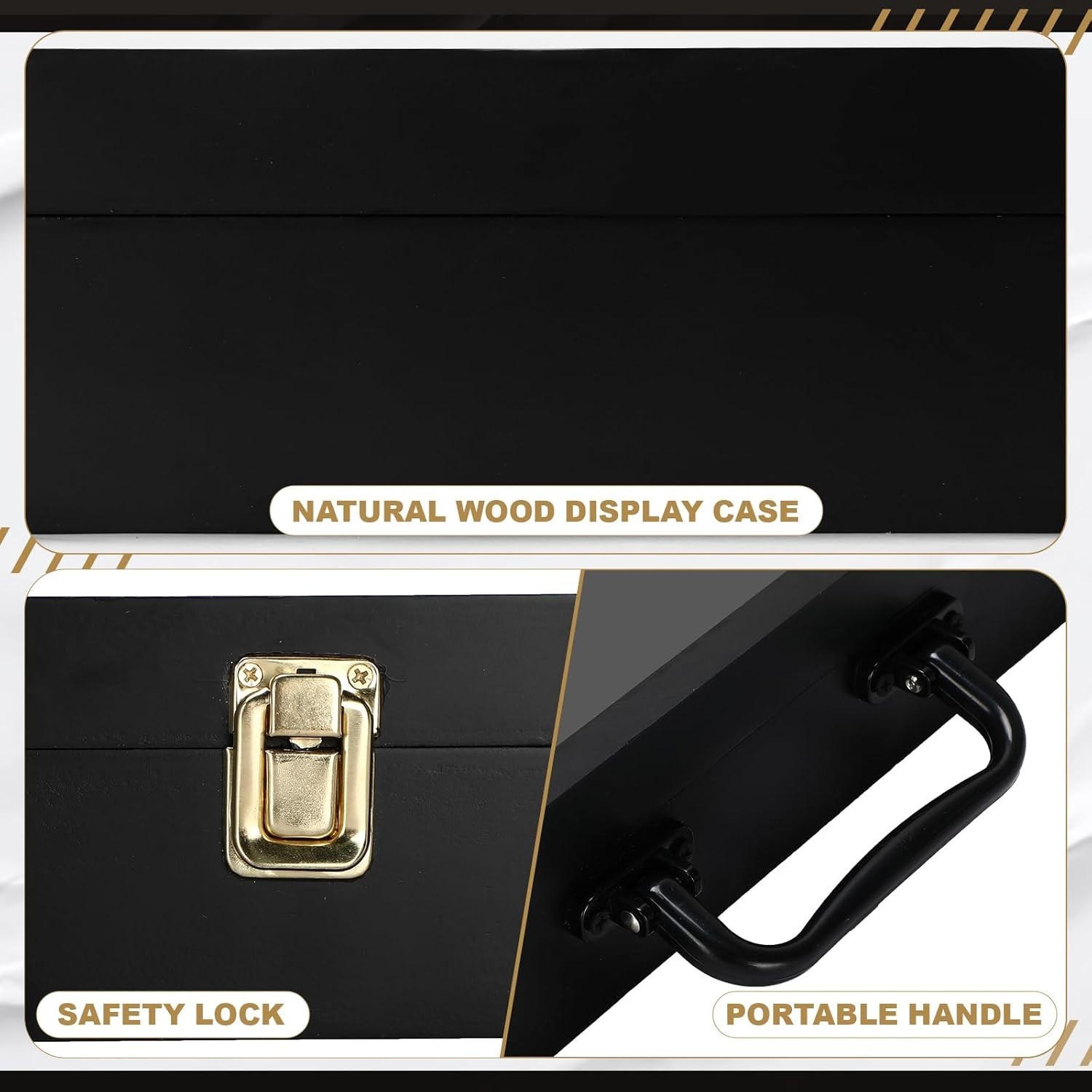 Portable Trading Card Show Display Case Large 34 x 22 Lockable Aluminum Case