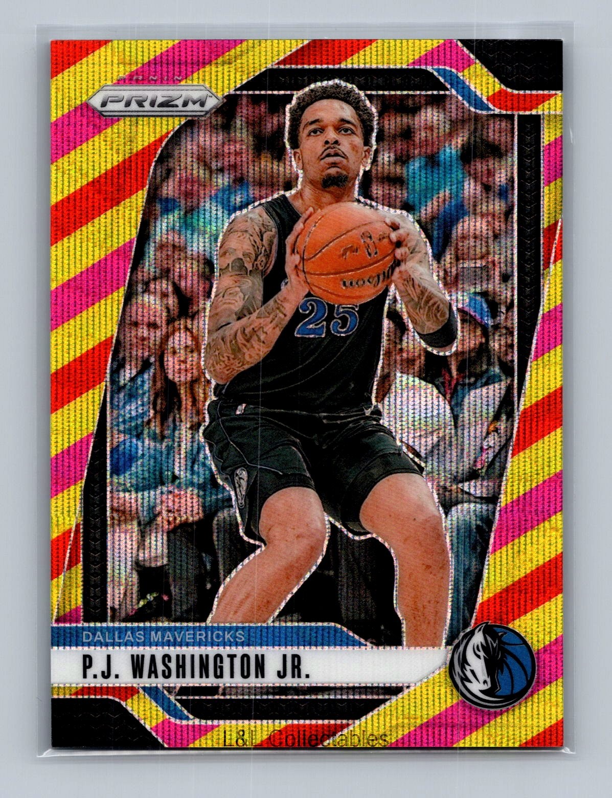 2024-25 Panini Prizm #174 P.J. Washington Jr. Prizms Multi Wave #/88