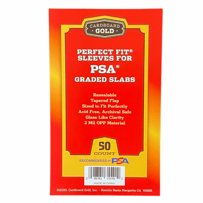 CBG Perfect FIT Graded CARD Sleeves w/ PSA Logo 50 100 250 500 1000 2500 5000