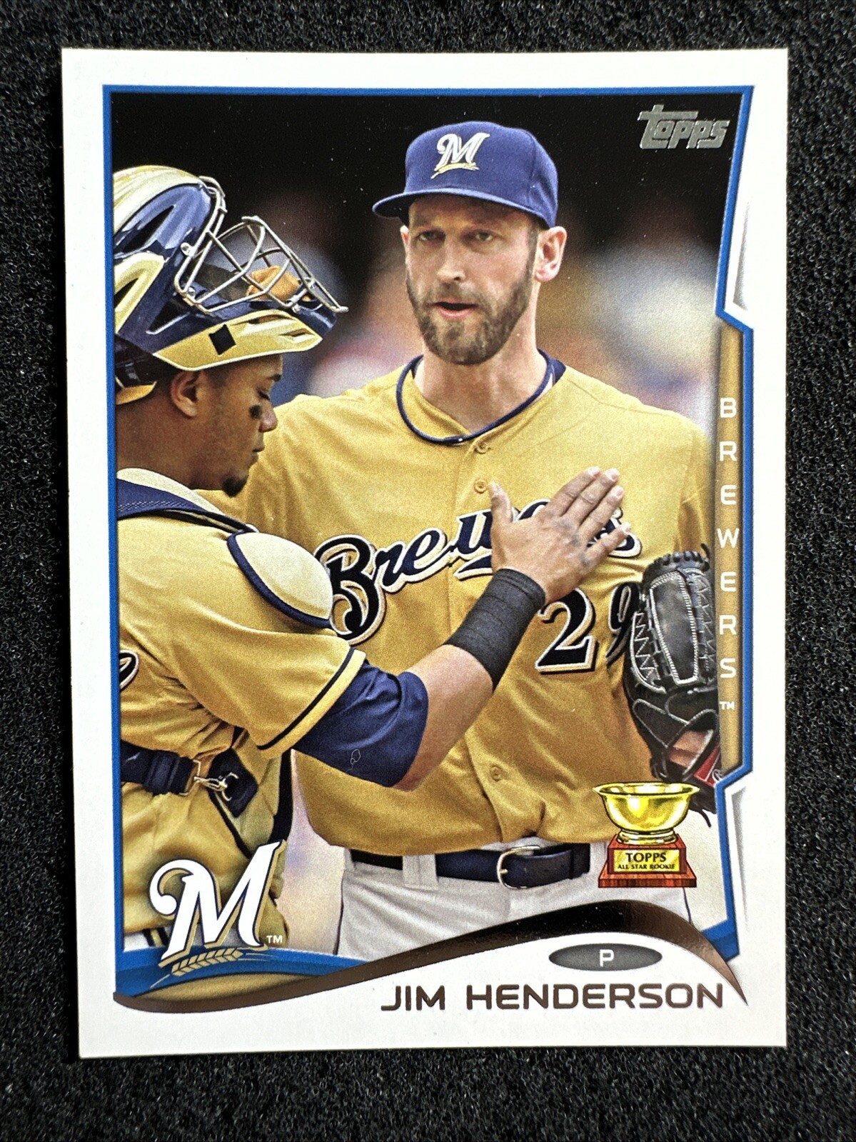 JIM HENDERSON #181 2014 Topps Baseball QTY Milwaukee Brewers