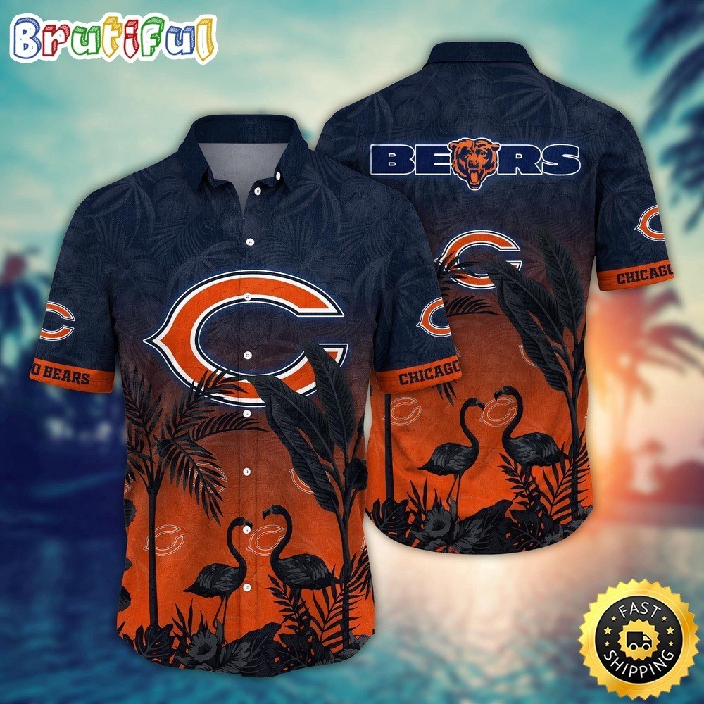 Chicago Football Team Bearss Hawaiian Shirt Button Down Unisex Adults S-5XL Gift