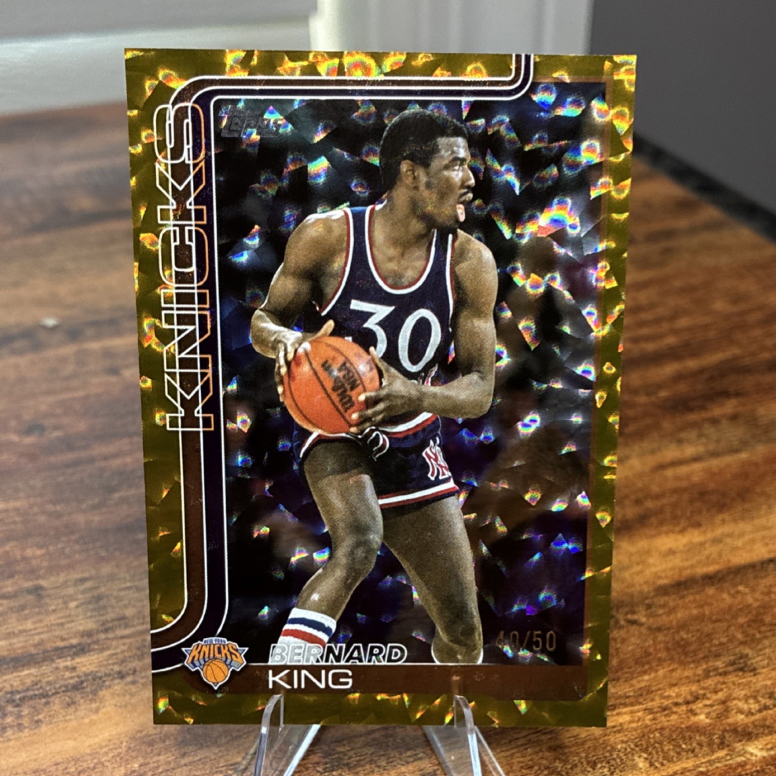 Topps 2025-26 Gold Holofoil Bernard King New York Knicks #268 /50