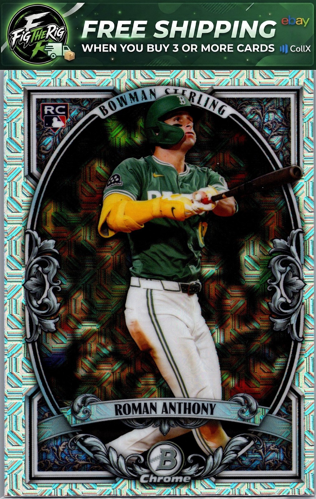 2026 Bowman #BST-12 Roman Anthony Bowman Sterling Mojo Refractors