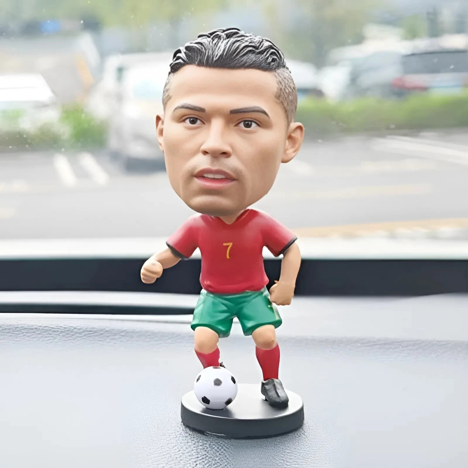 NEW 4 Inch PVC Soccer Star Bobblehead Messi Ronaldo Mbappe Neymar